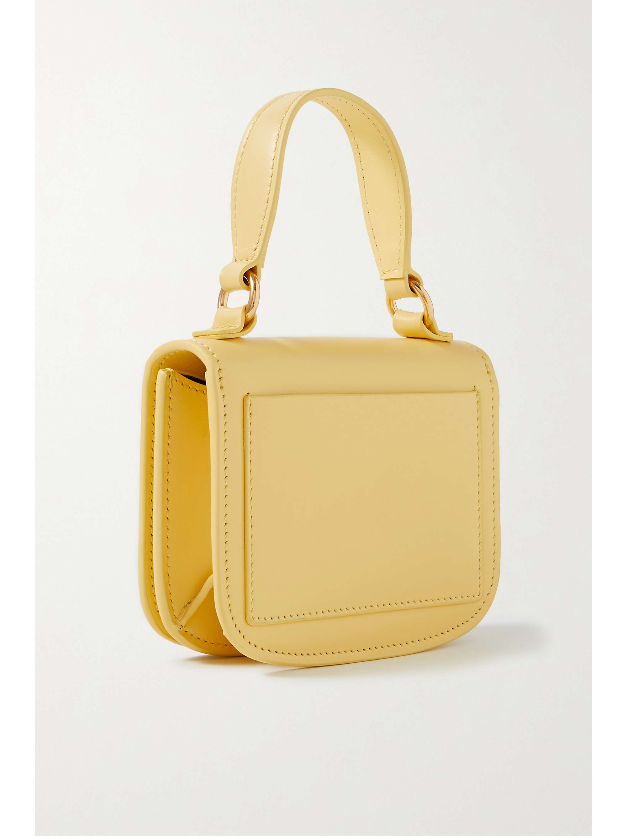 JIL SANDER Mini croc-effect leather shoulder bag