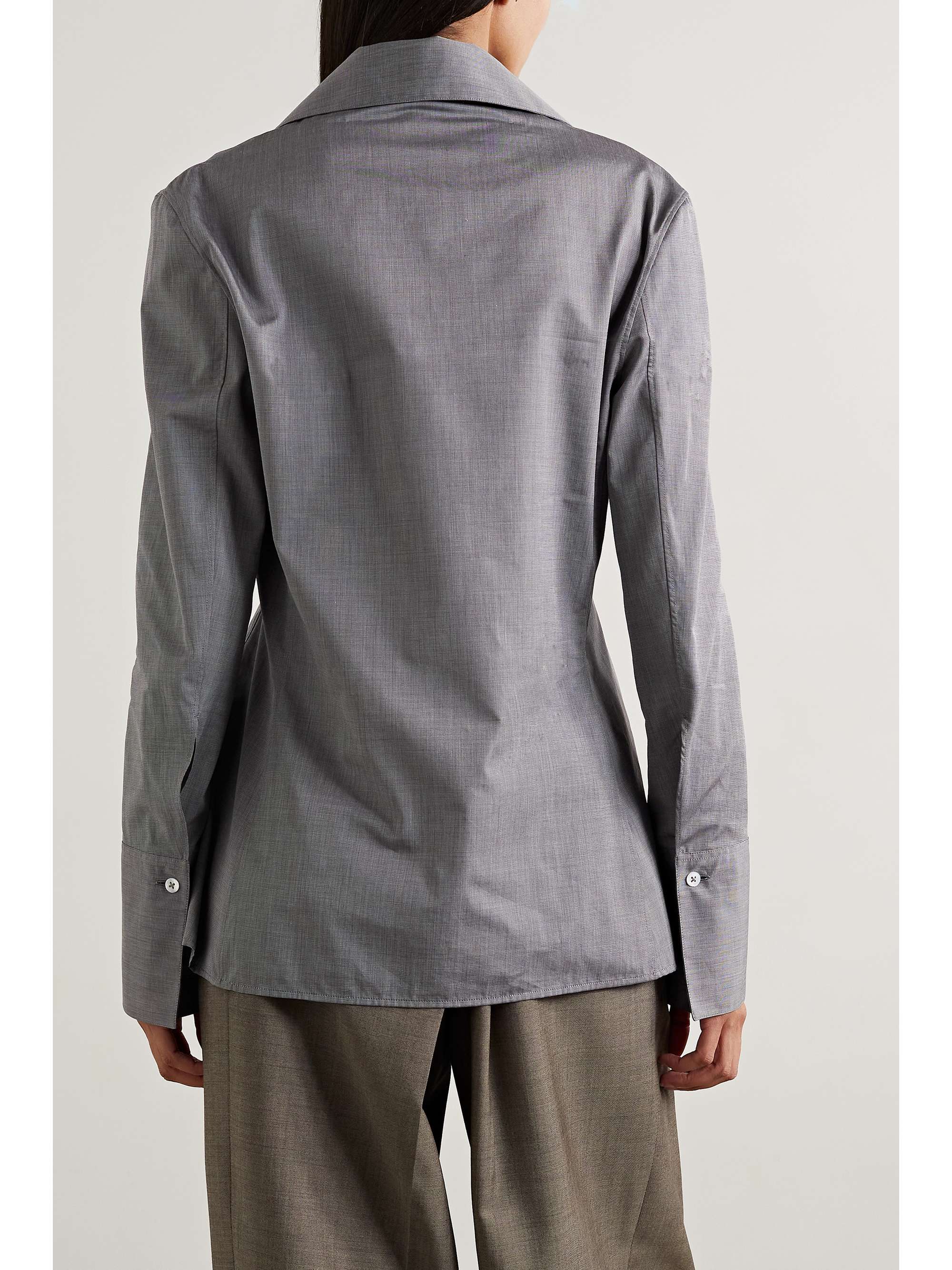THE ROW Peg cotton-poplin shirt