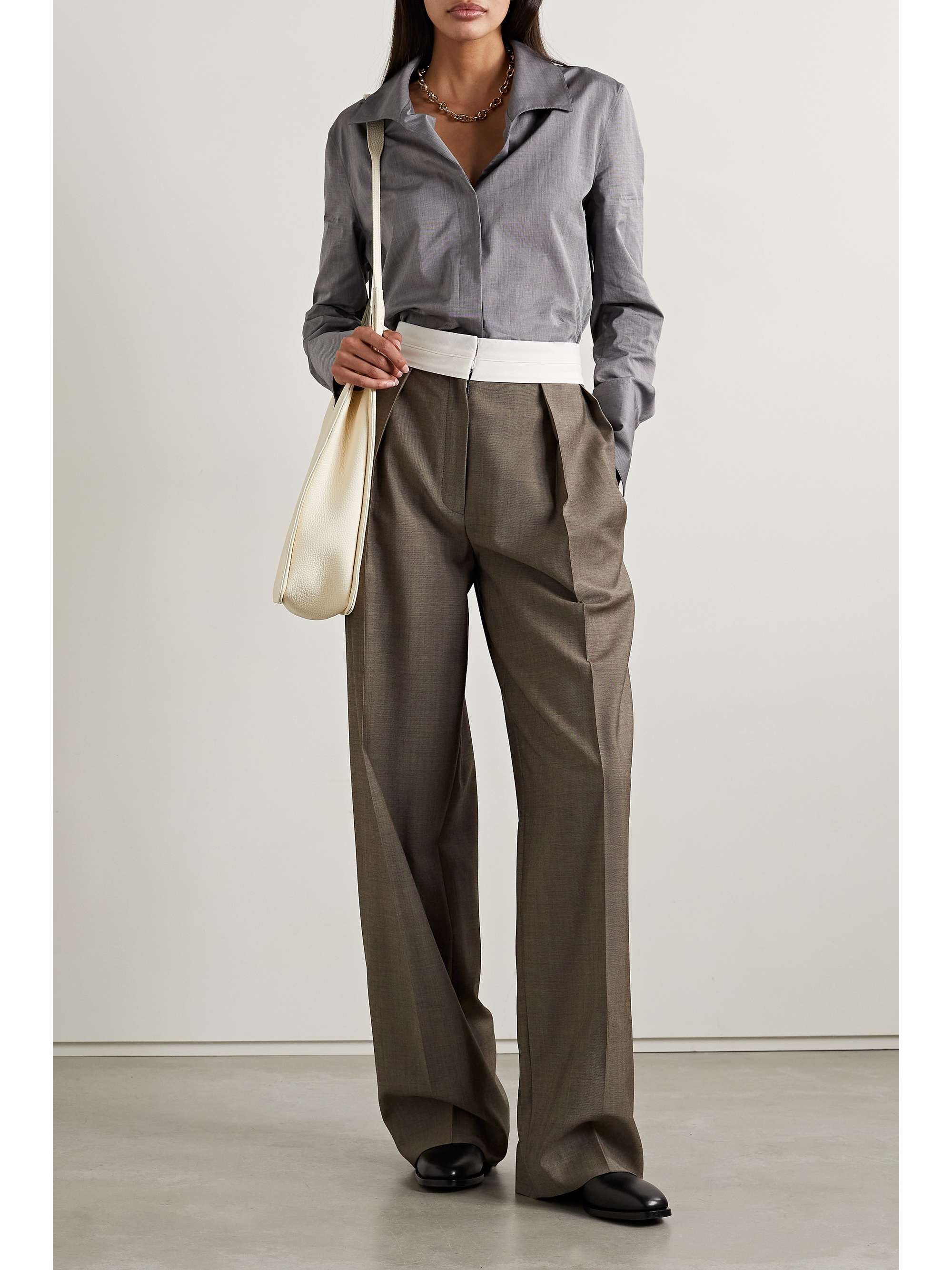 THE ROW Peg cotton-poplin shirt