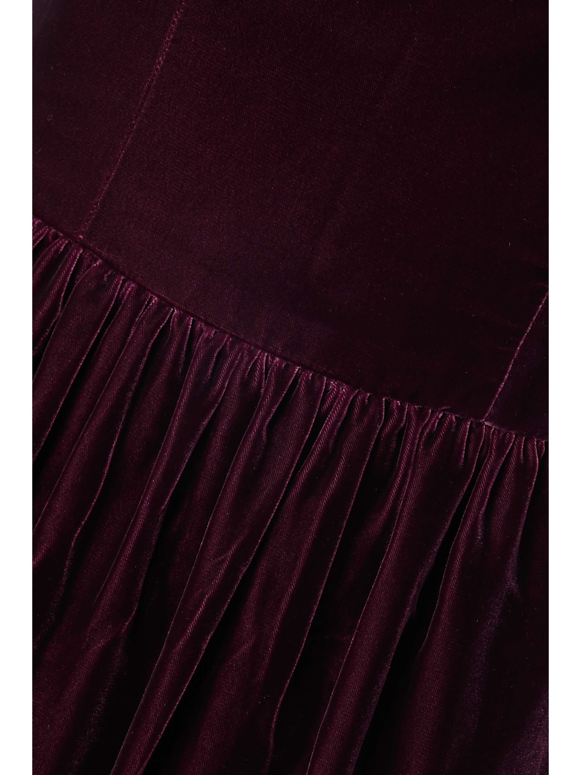 RALPH LAUREN COLLECTION Jair strapless velvet midi dress