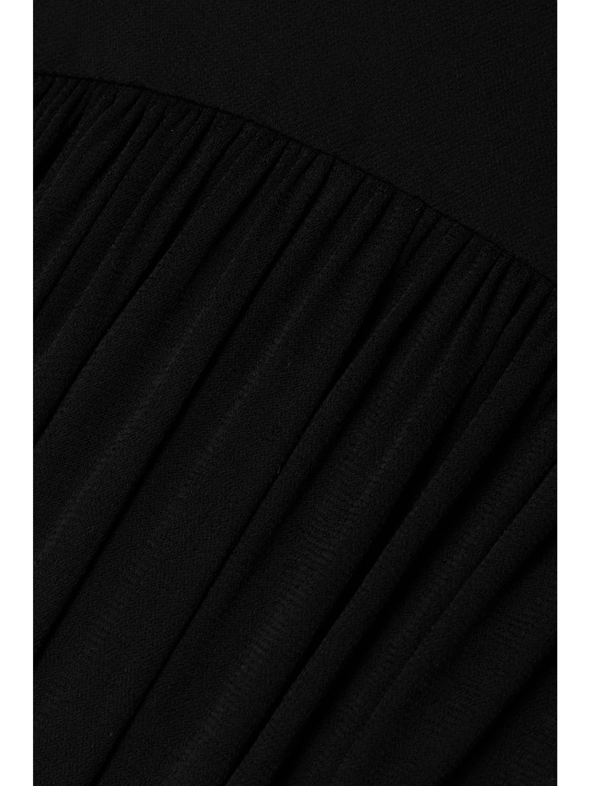 LOEWE Asymmetric open-back draped chiffon and crepe dress