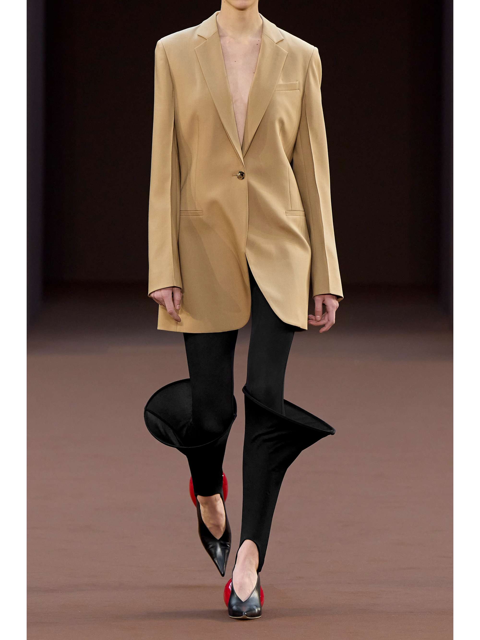 LOEWE Crepe stirrup leggings