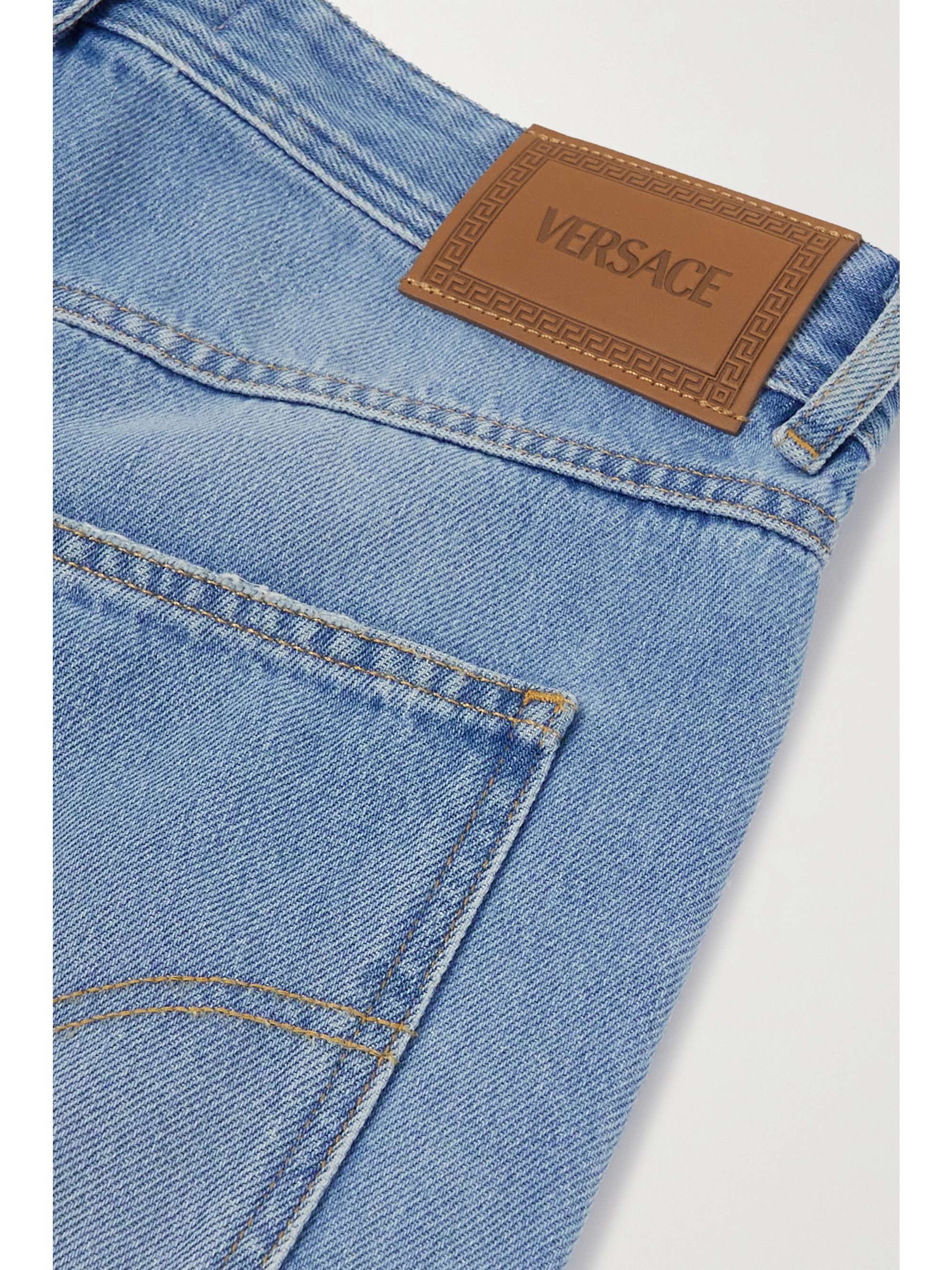 VERSACE Medusa mid-rise wide-leg jeans