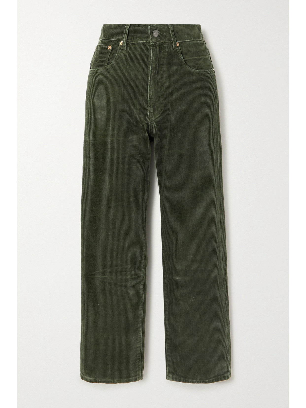Denimist Lucy Cotton-corduroy Straight-leg Pants