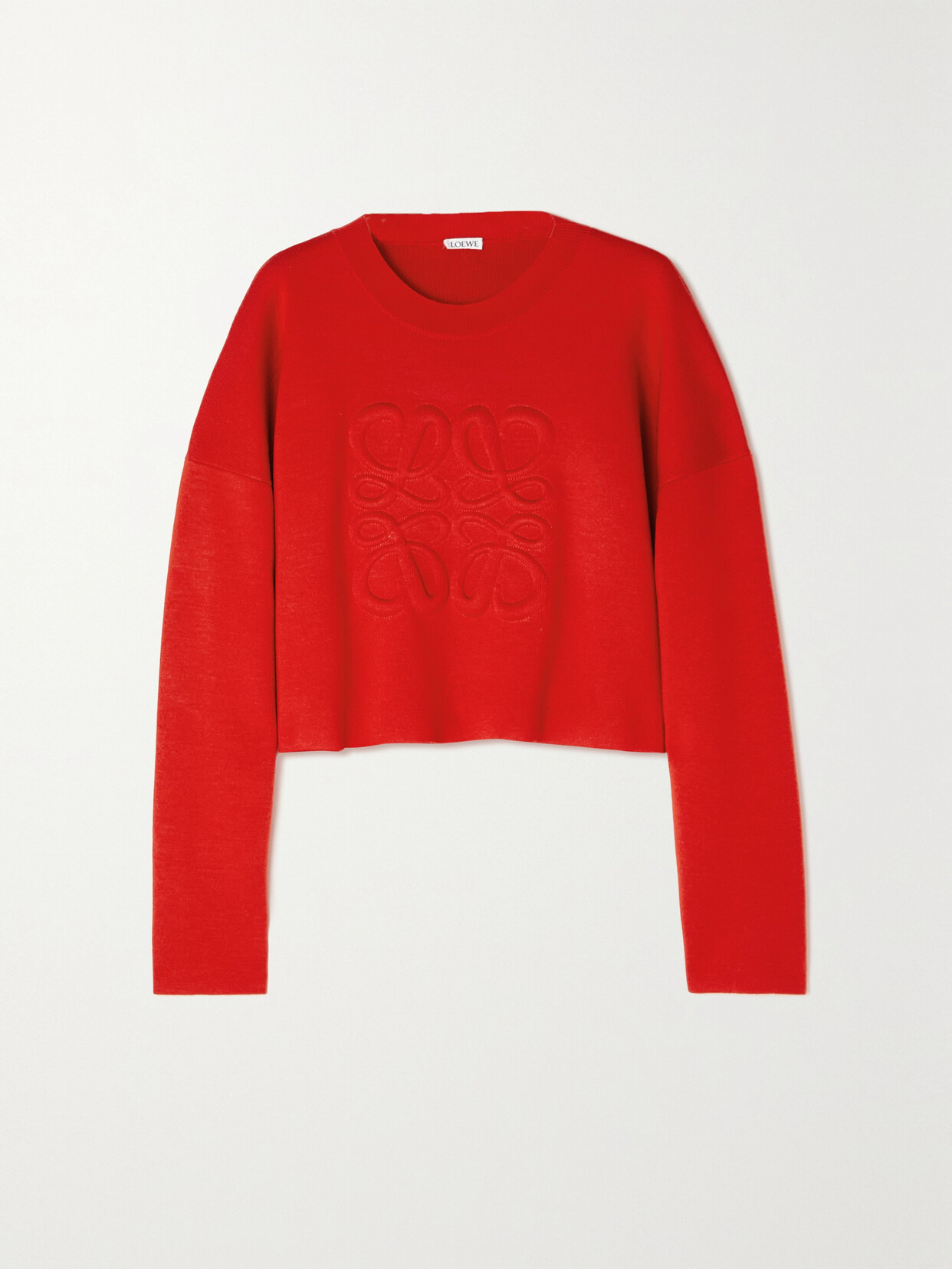 loewe red sweater