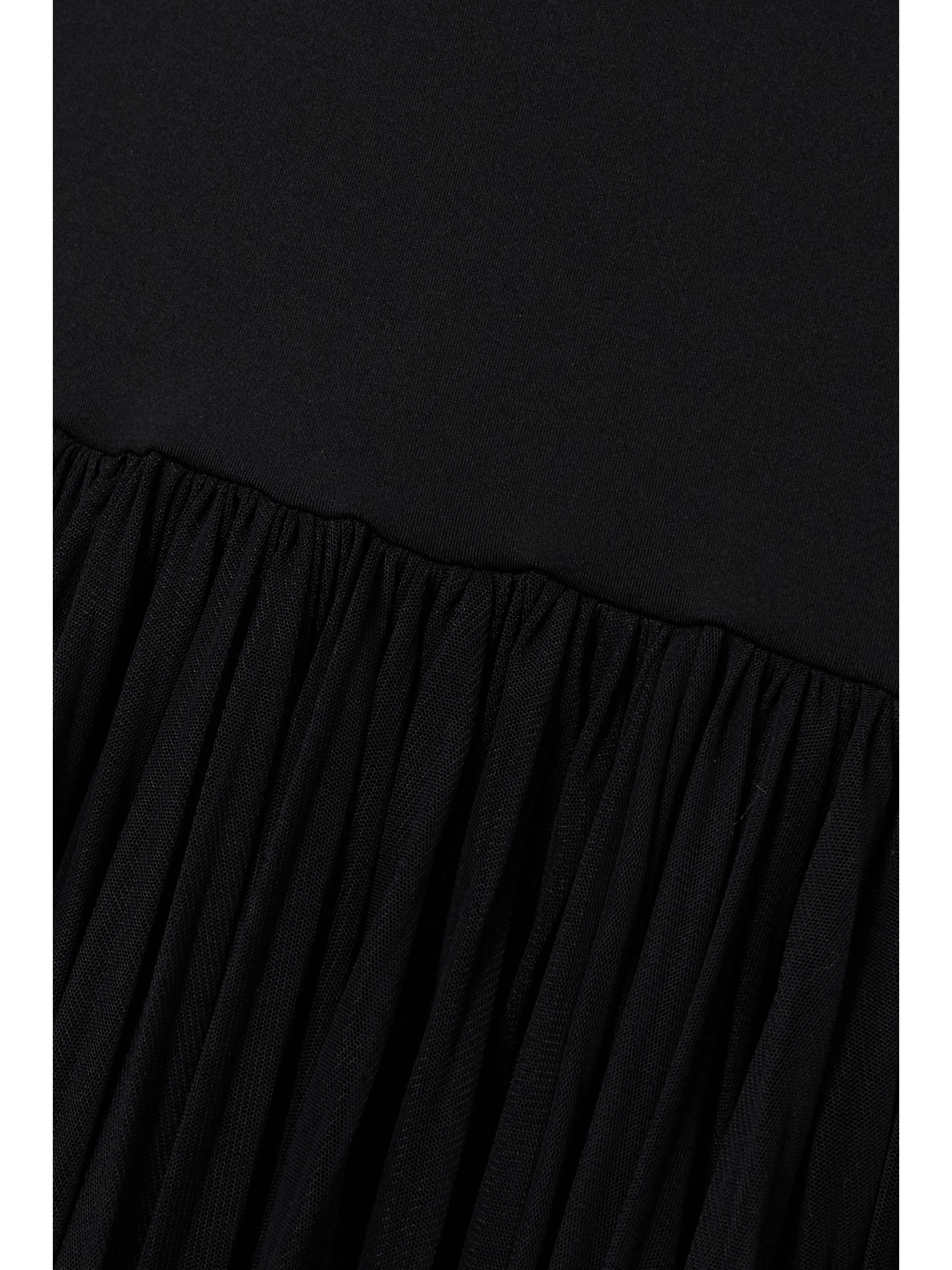 DOLCE & GABBANA Embellished stretch-jersey and tulle midi dress