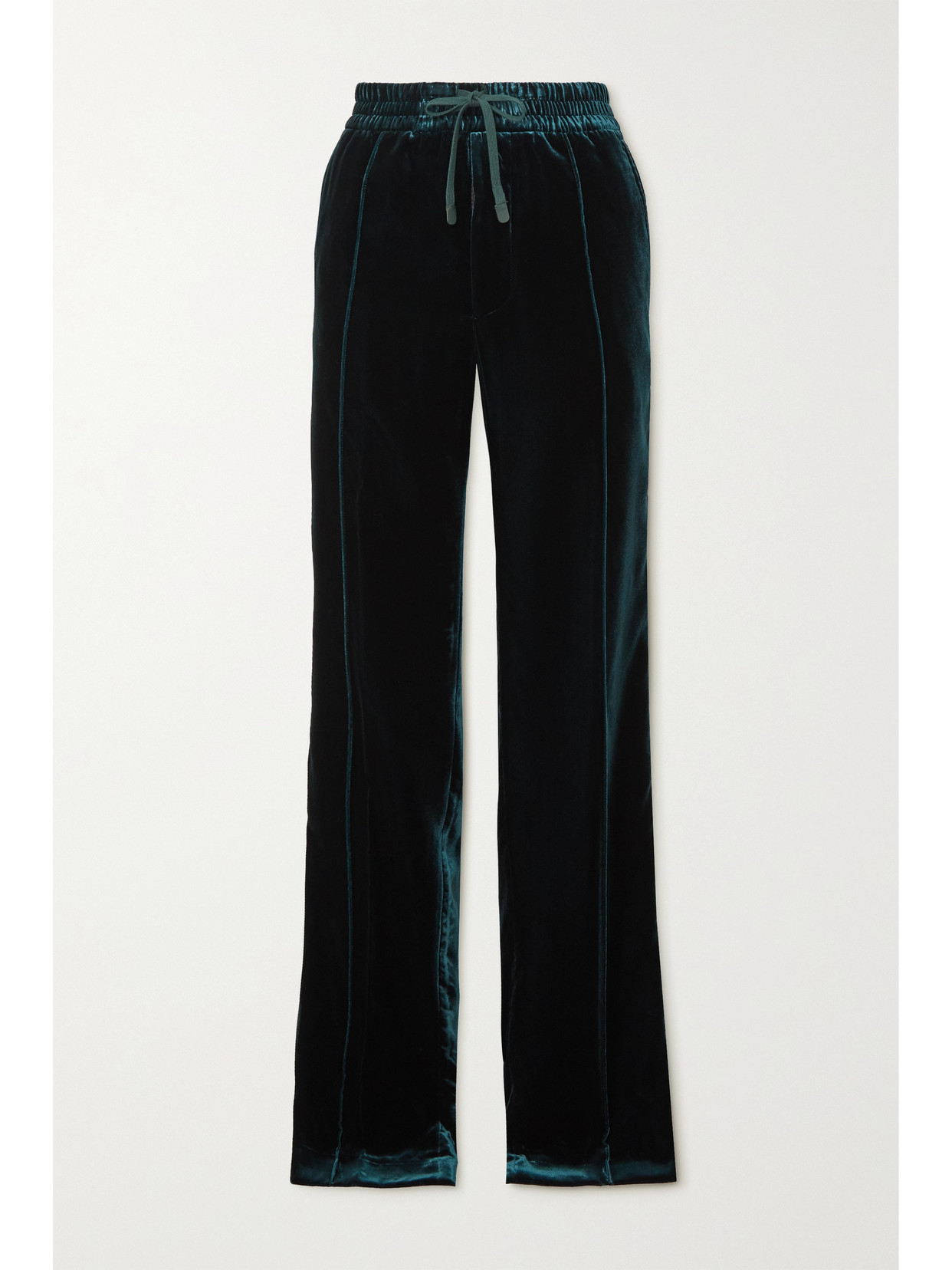 TOM FORD Pleated Velvet Track Pants