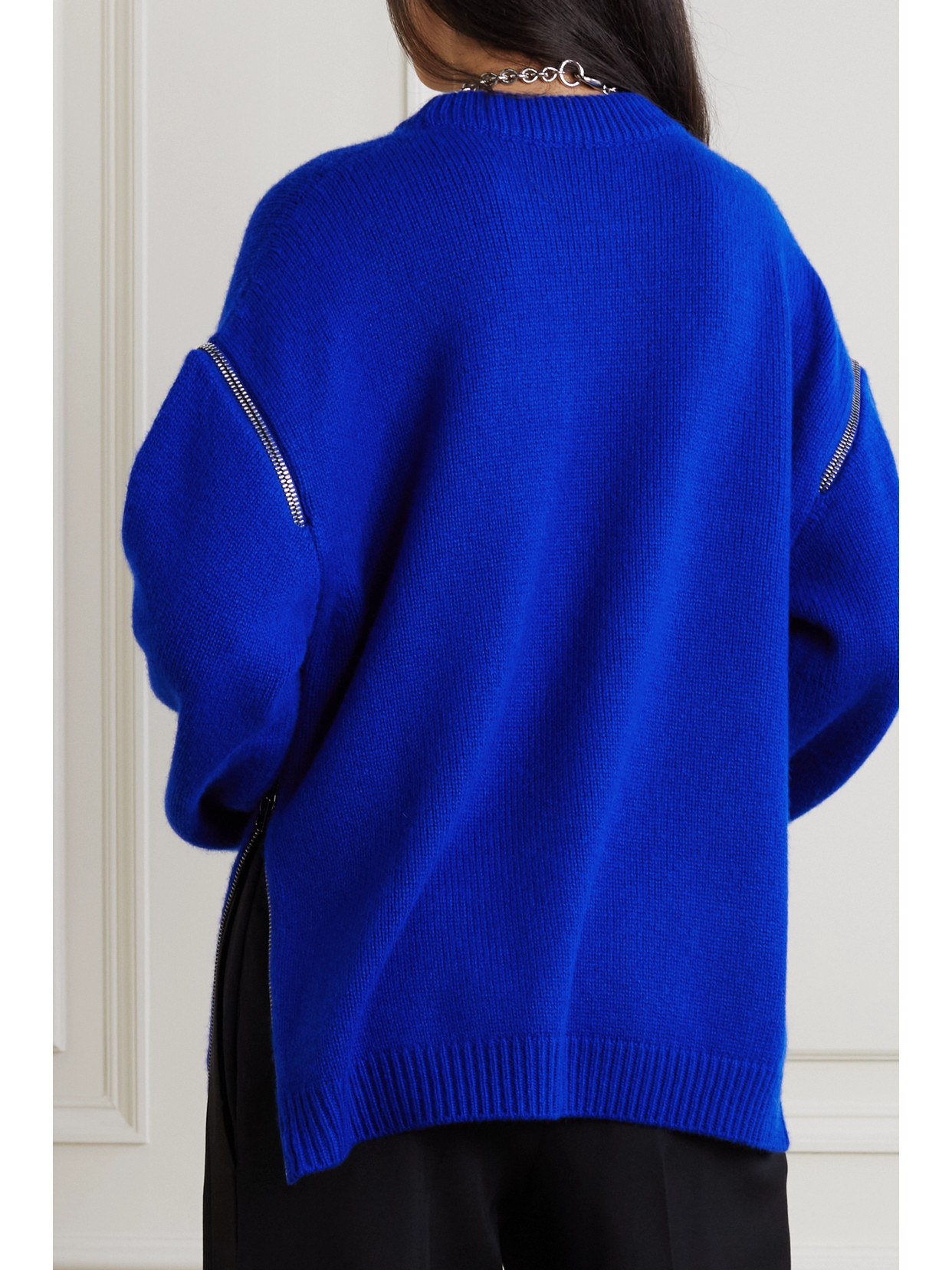 Zip-Detailed Cashmere Sweater