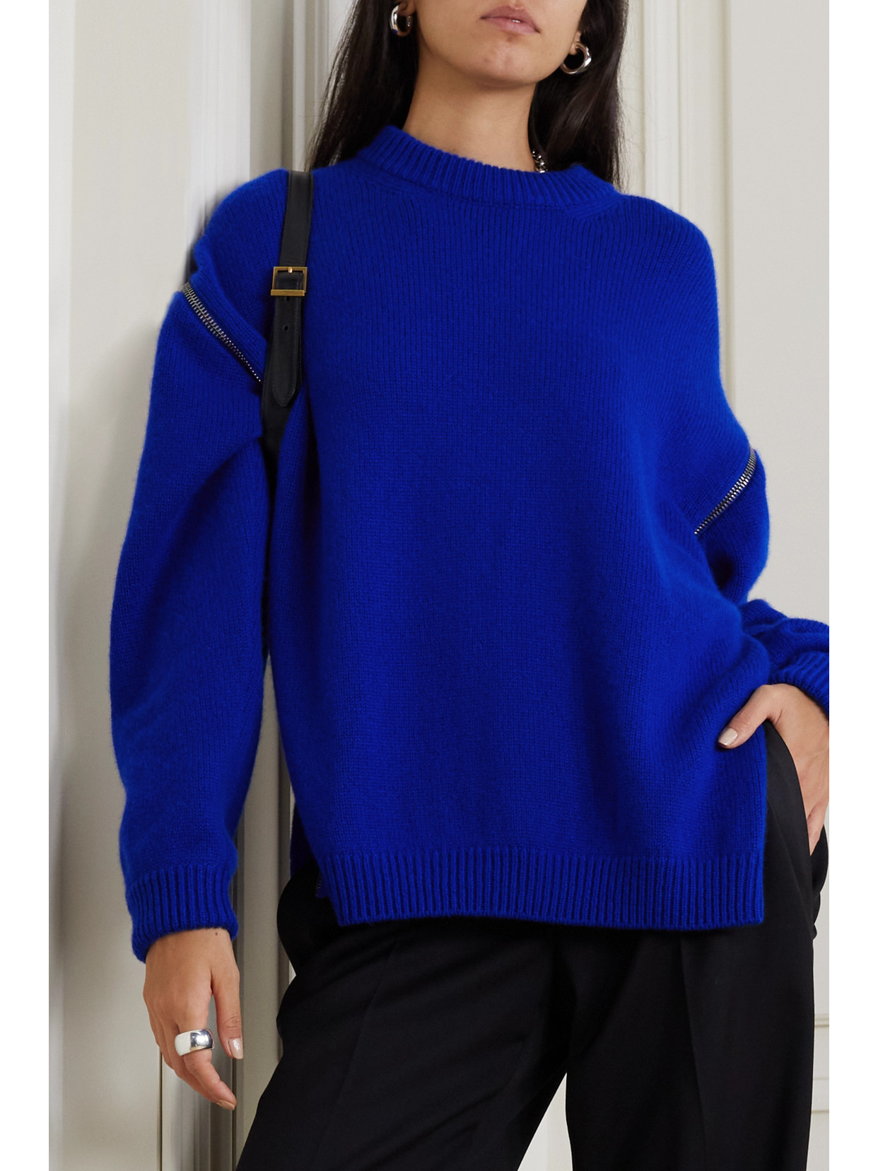 Zip-Detailed Cashmere Sweater