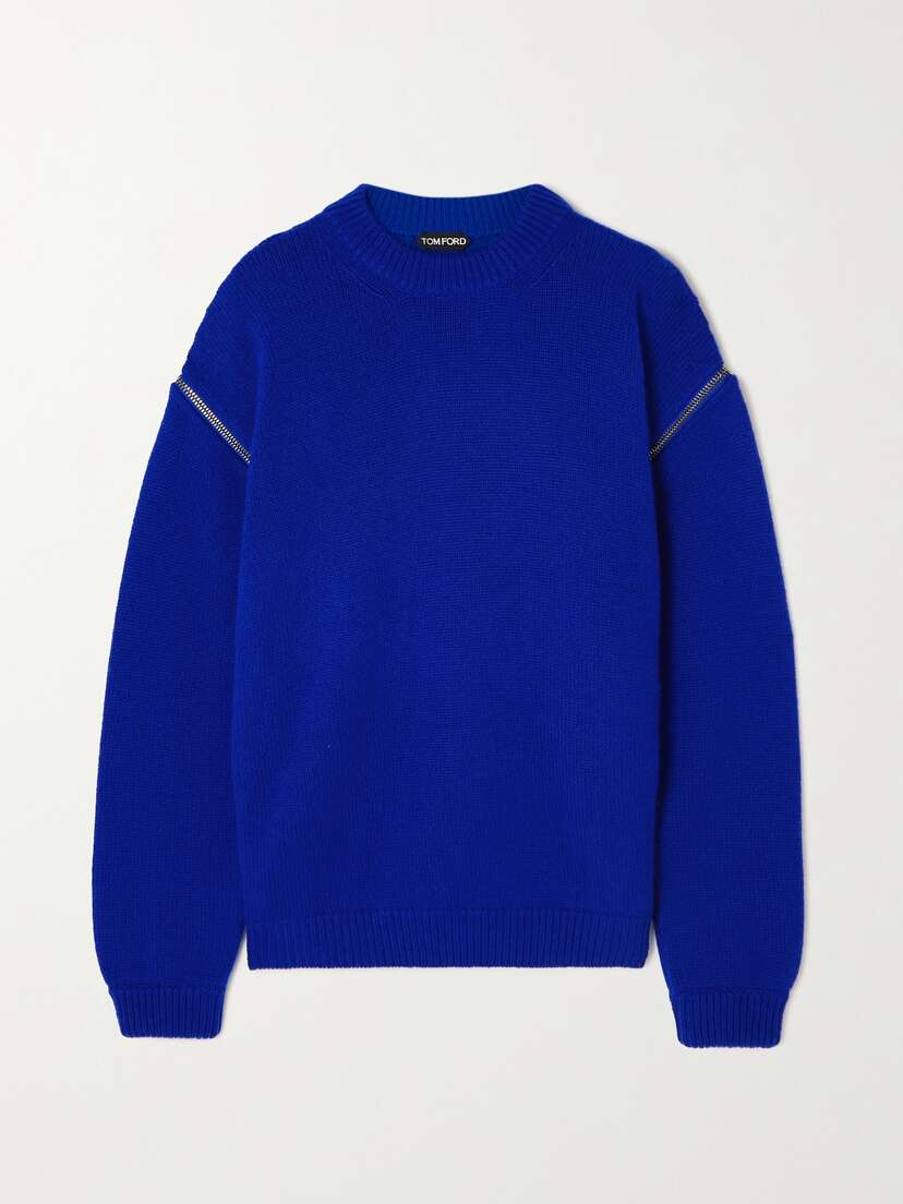 Tom Ford Zip-detailed Cashmere Sweater