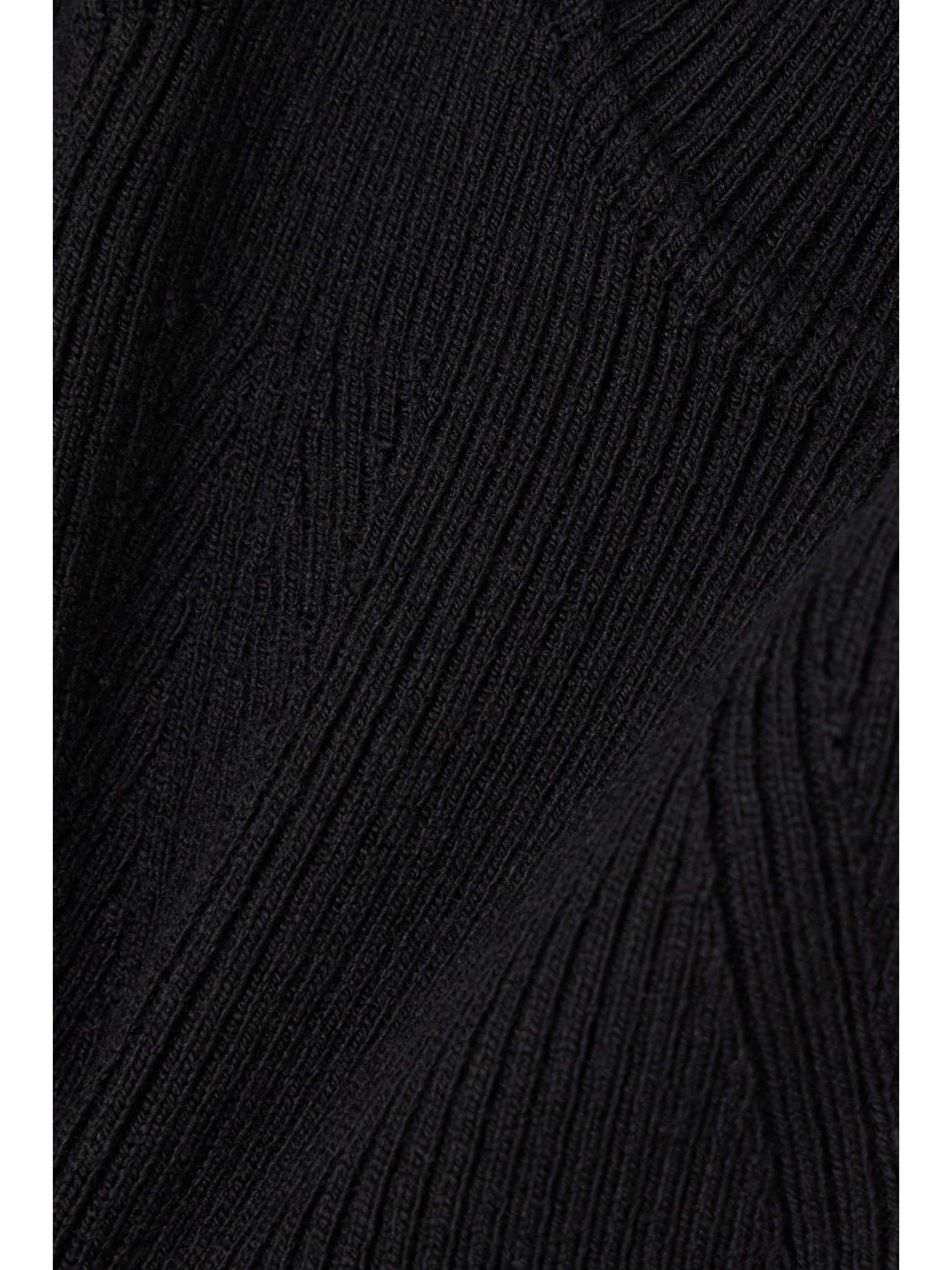 TOM FORD Cutout ribbed wool-blend turtleneck midi dress