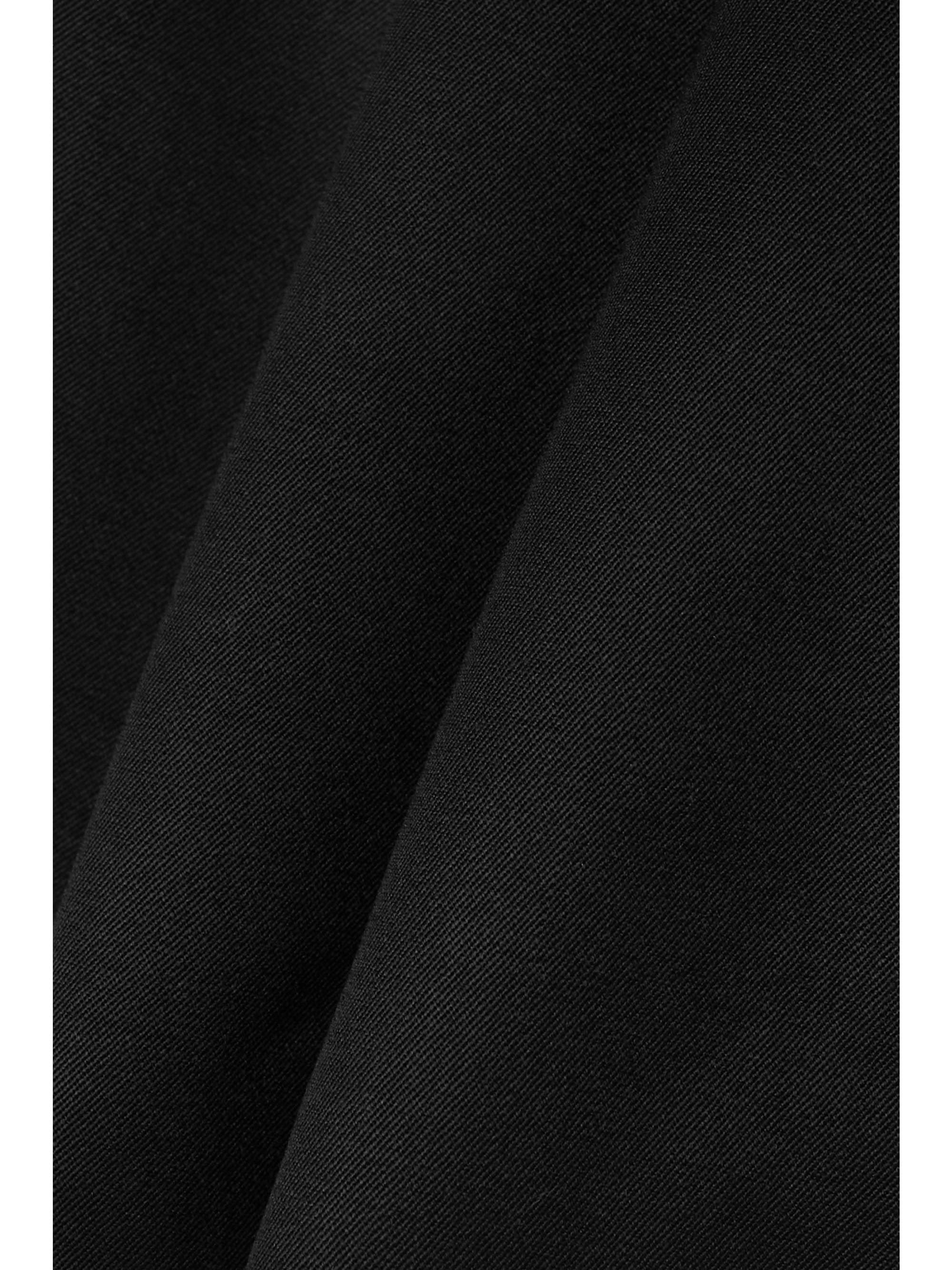 VERSACE Pleated wool mini skirt