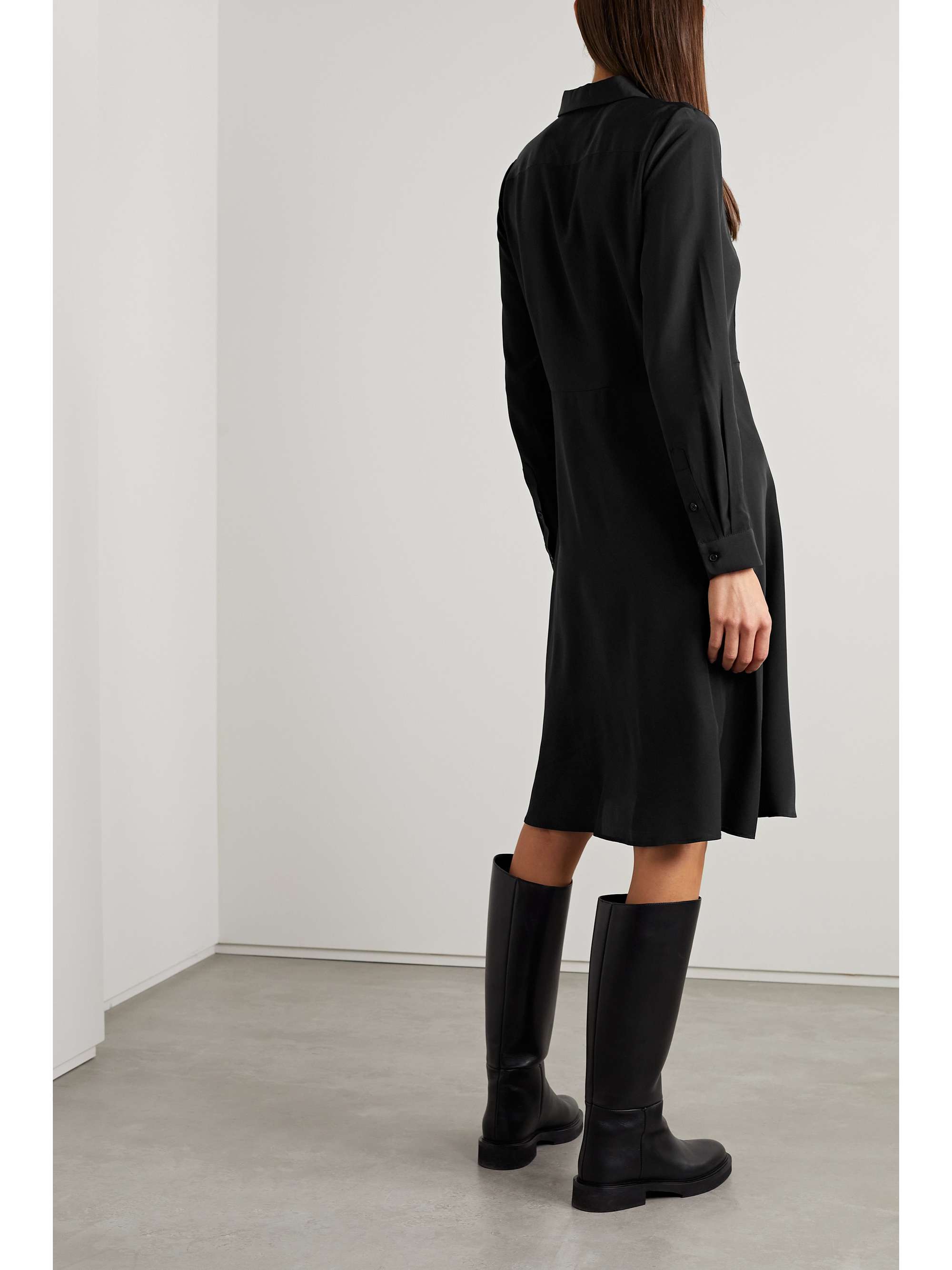 NILI LOTAN Eve silk shirt dress | NET-A-PORTER
