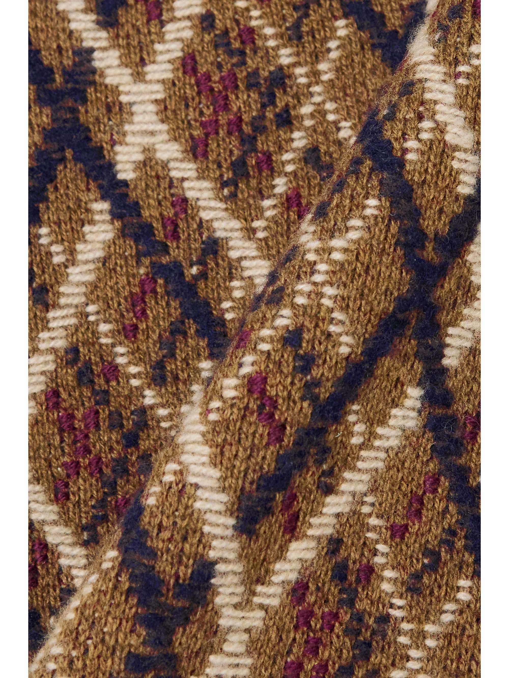 NILI LOTAN Carey argyle wool and cashmere-blend vest
