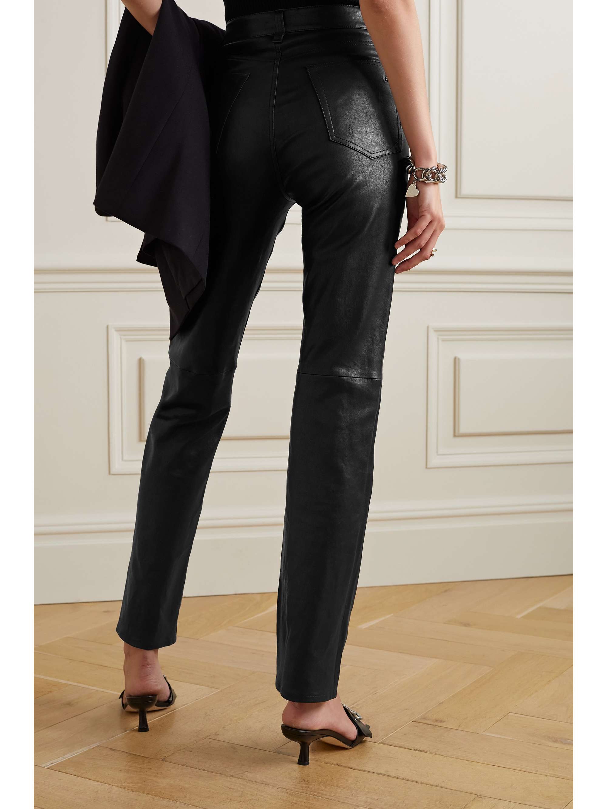 RAG & BONE ICONS Alex leather straight-leg pants