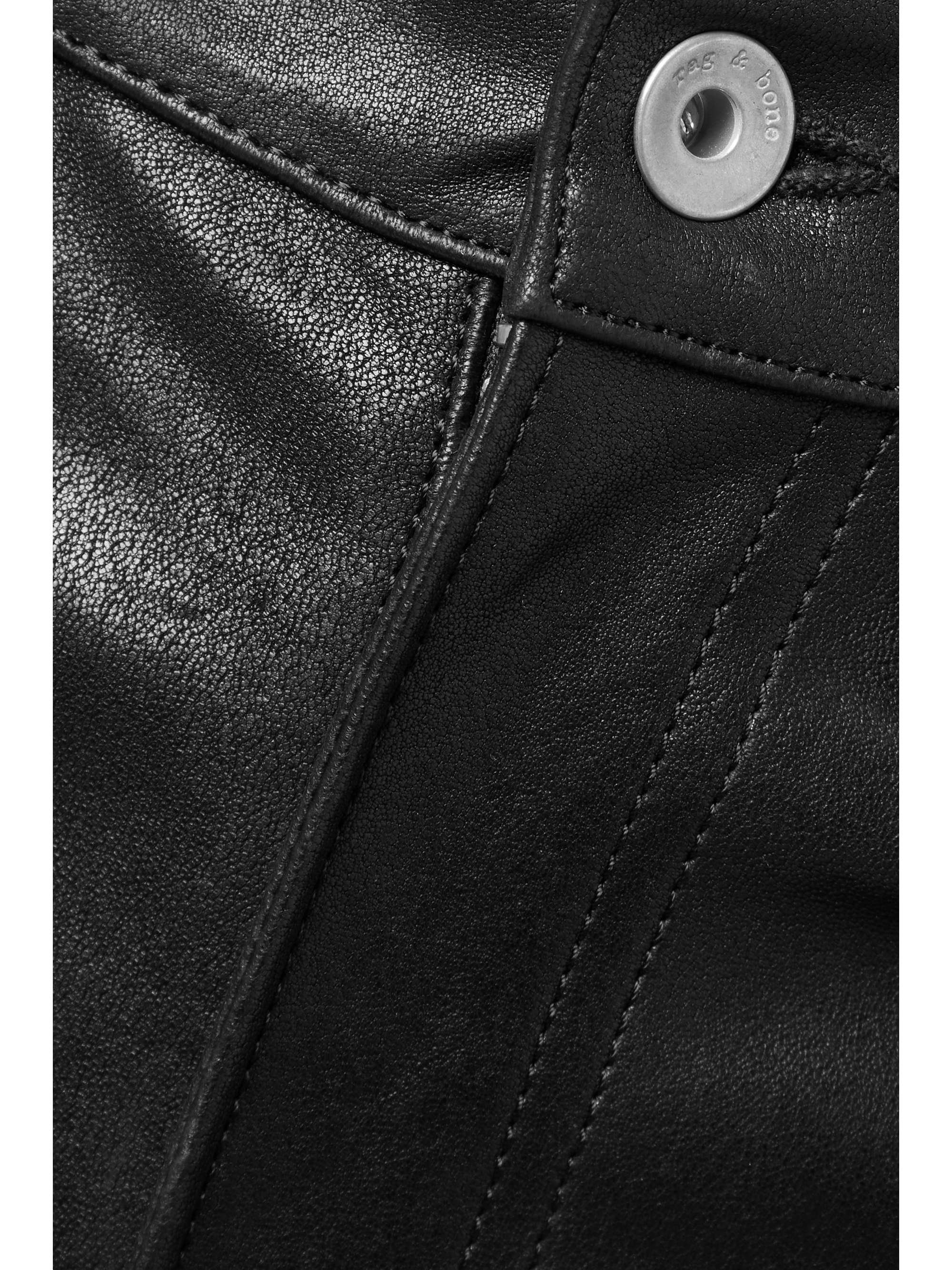 RAG & BONE ICONS Alex leather straight-leg pants