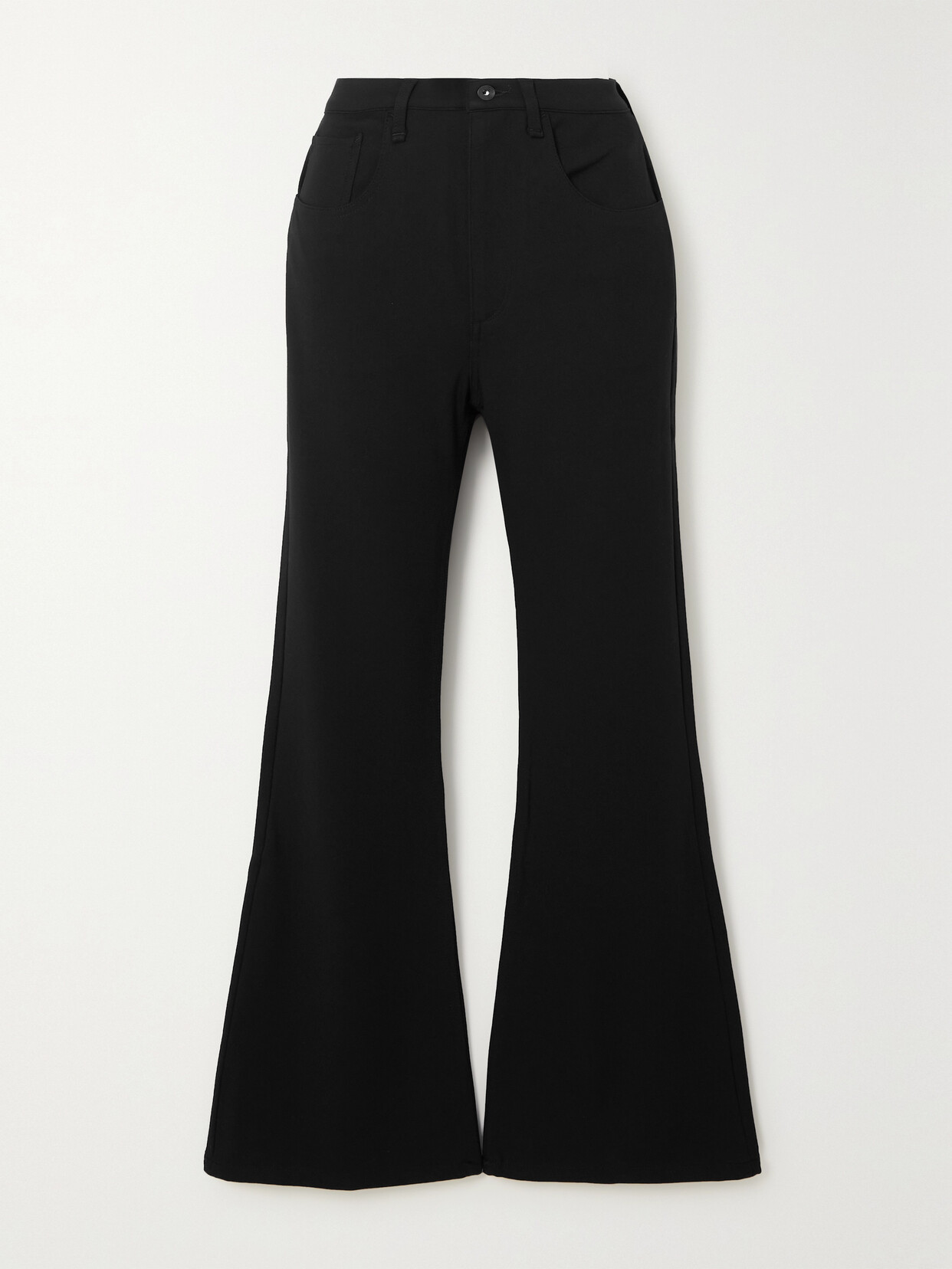 Rag & Bone Cora Stretch-jersey Flared Pants In Black