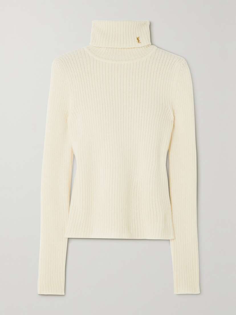 Saint Laurent Ribbed-knit Turtleneck Sweater