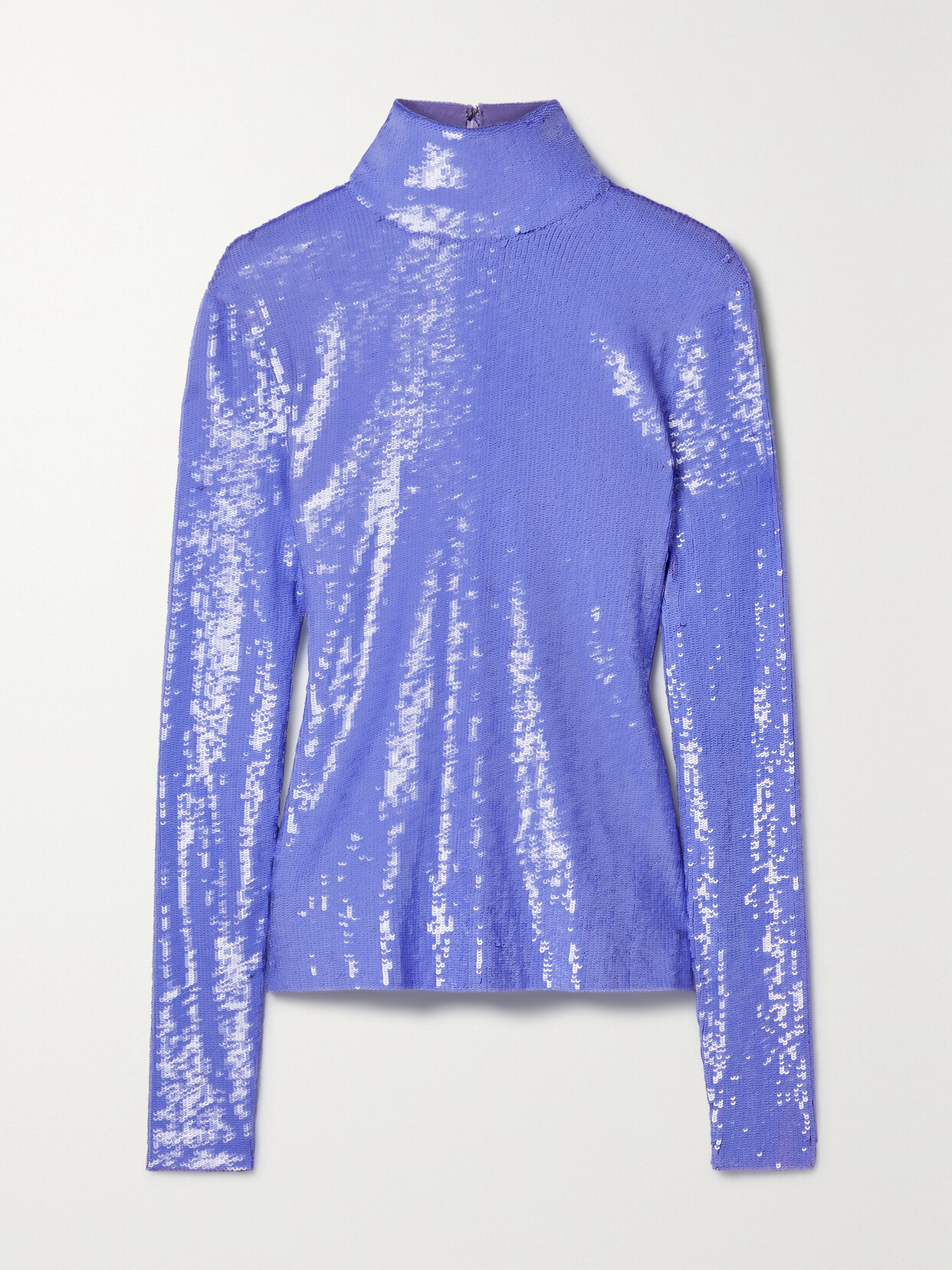 Proenza Schouler Sequined Jersey Turtleneck Top