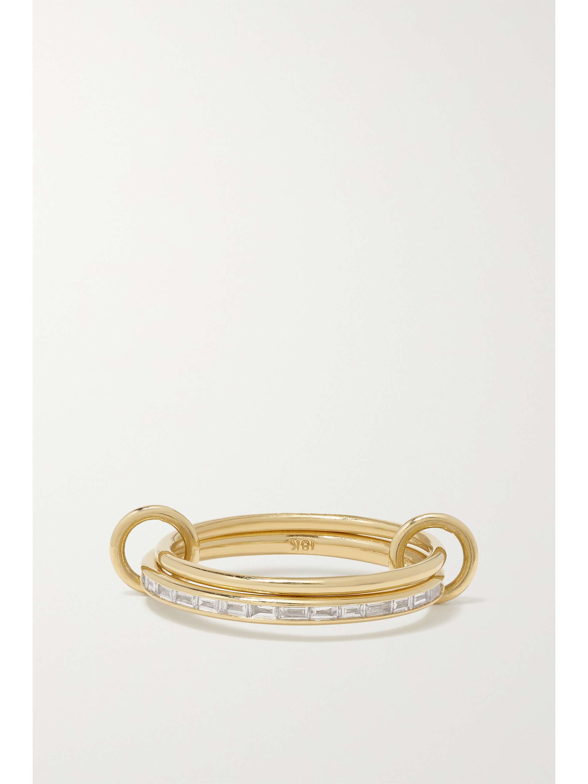 SPINELLI KILCOLLIN Callisto set of two 18-karat gold diamond rings