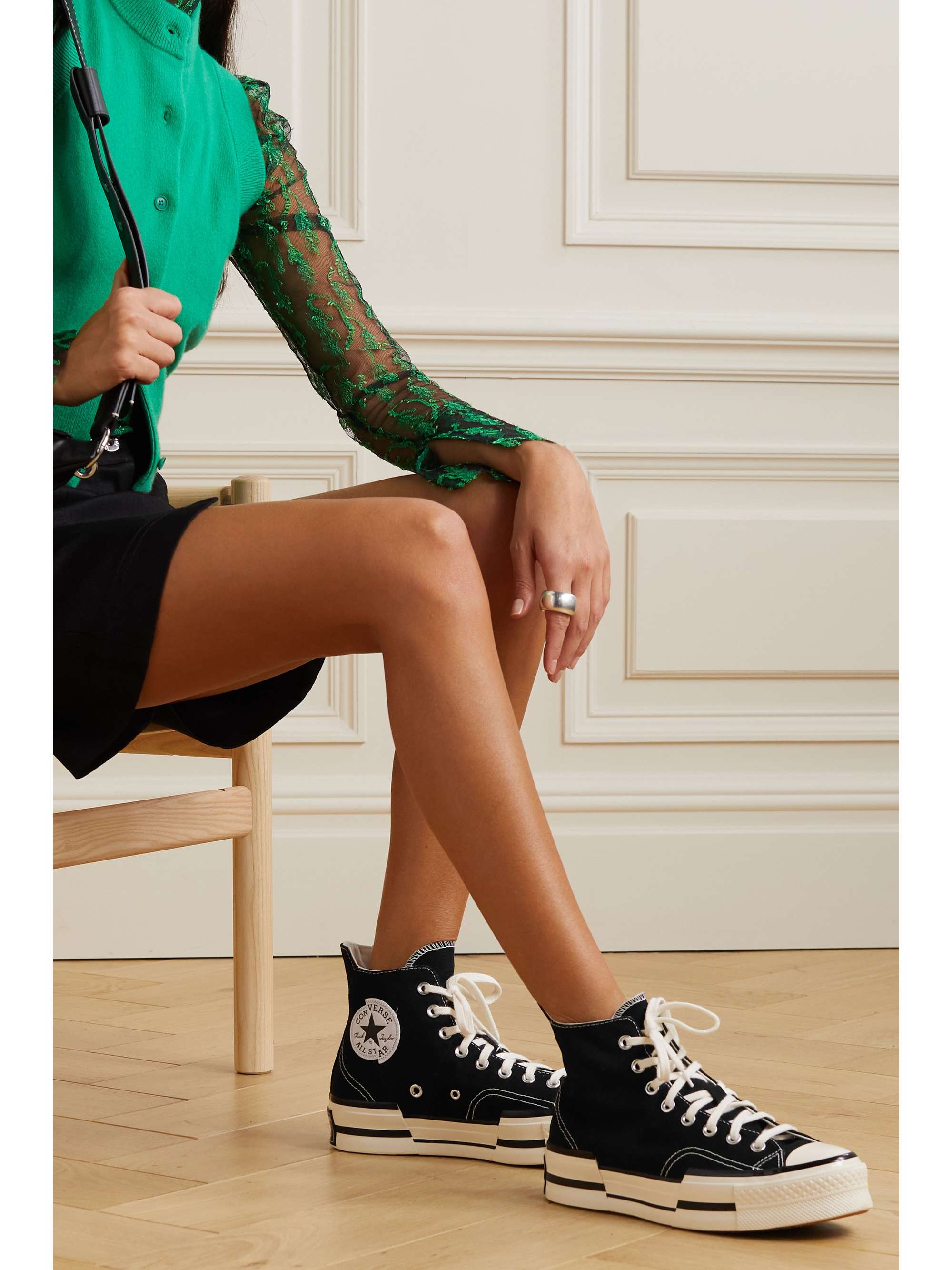 CONVERSE Chuck 70 Plus canvas hightop sneakers NETAPORTER