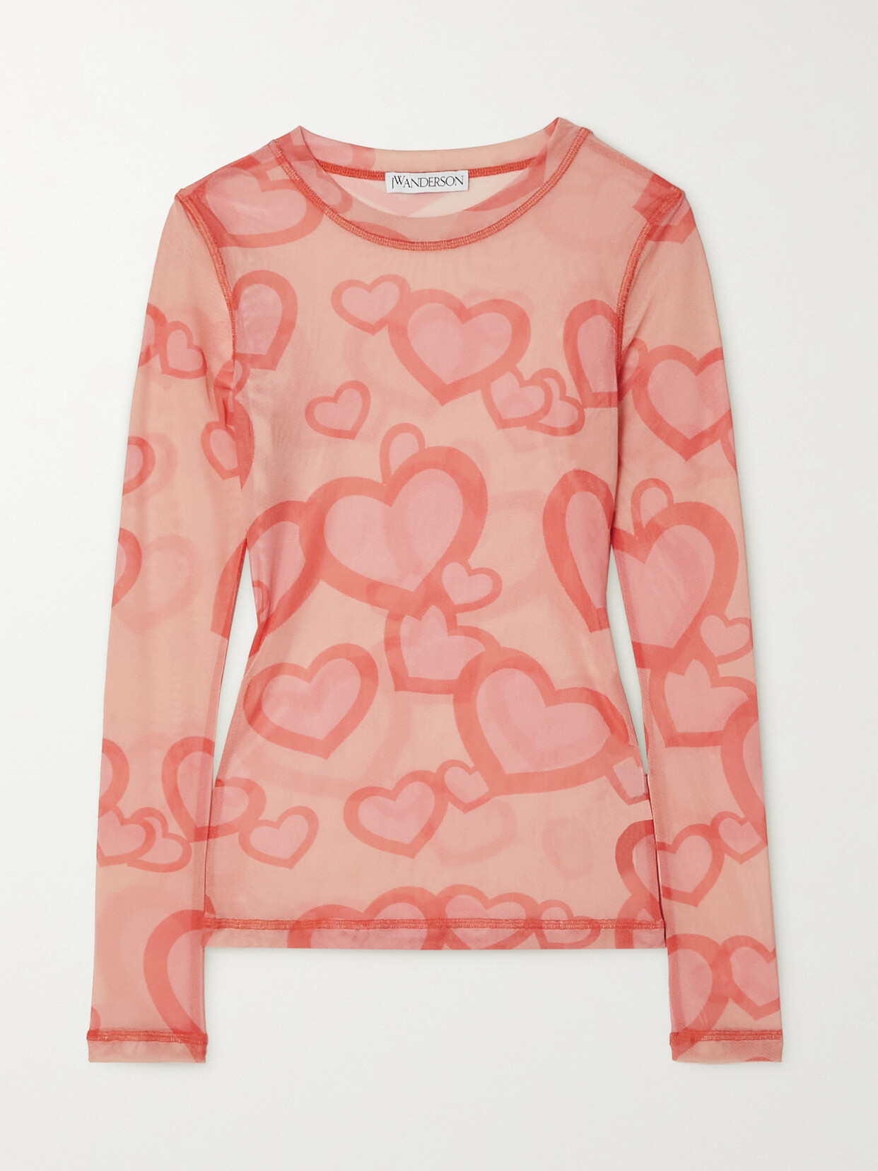 JW Anderson - + Run Hany Printed Stretch-tulle Top - Pink