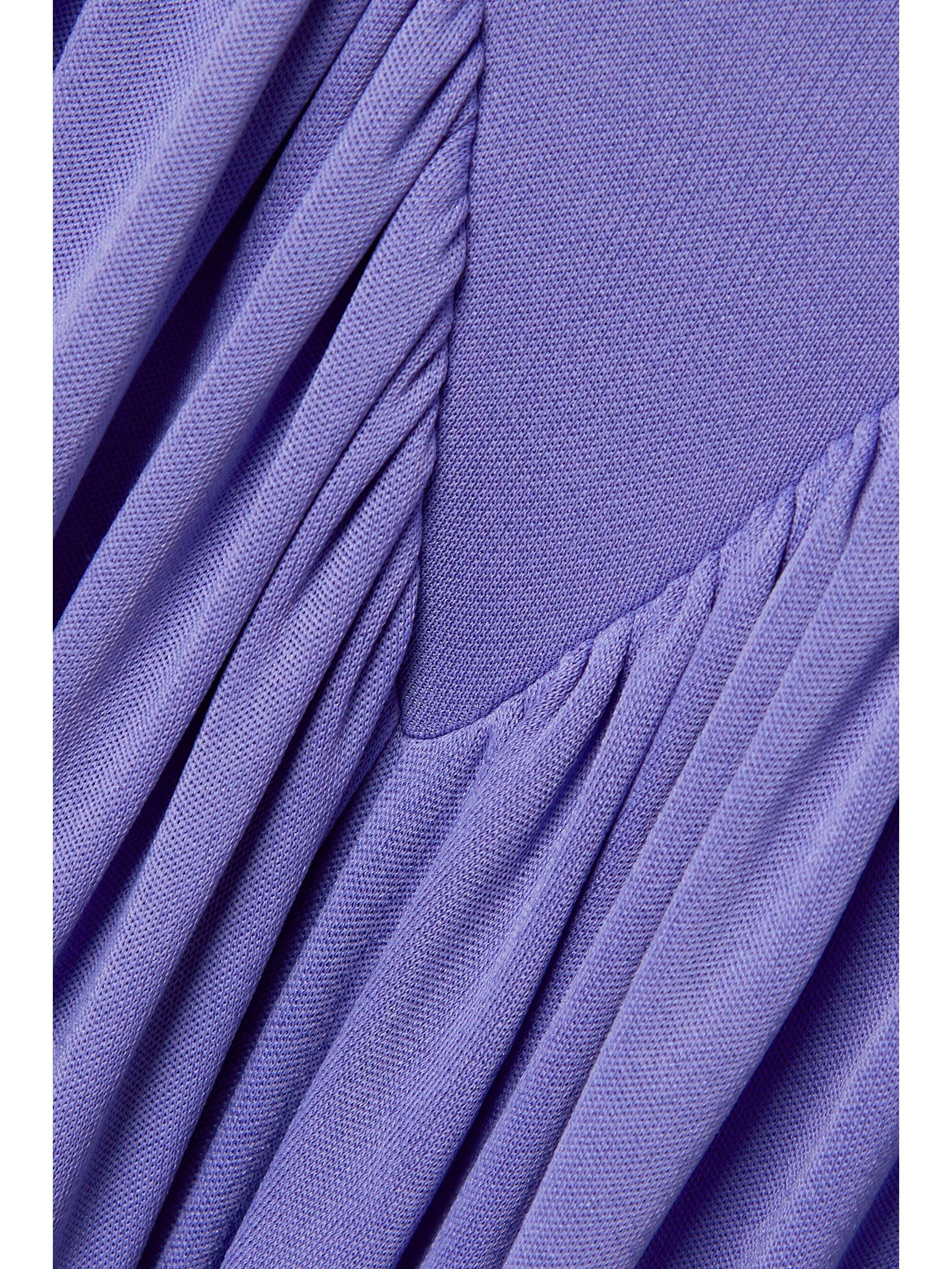 STELLA MCCARTNEY Gathered stretch-jersey midi dress