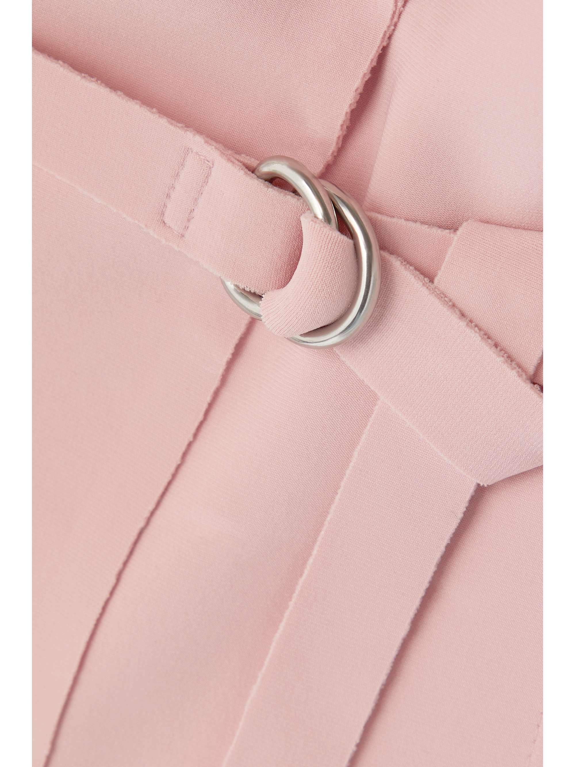 NORMA KAMALI Belted stretch-crepe mini dress