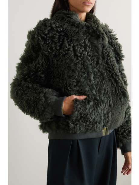 nili lotan shearling coat