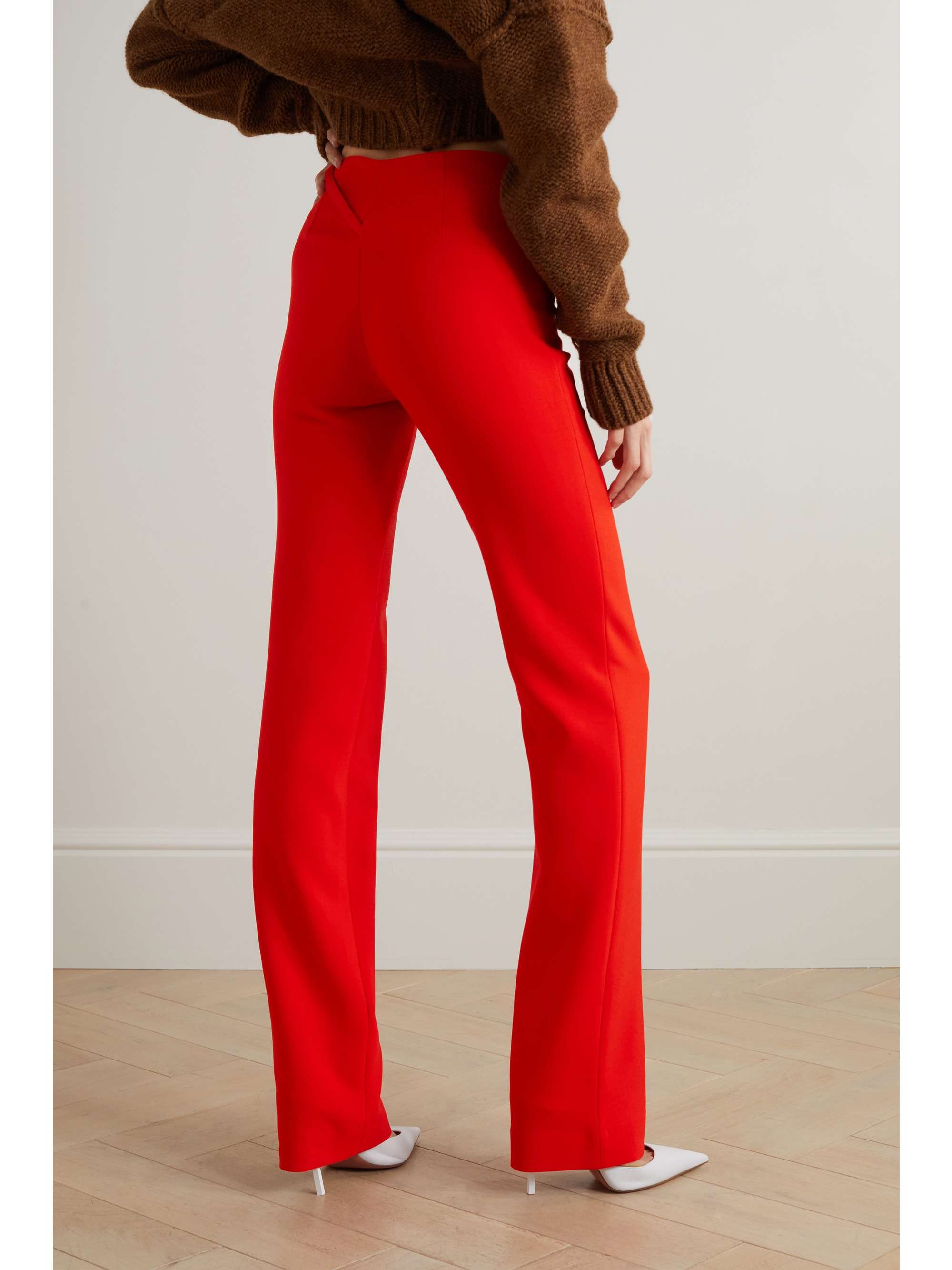 SUPRIYA LELE Cutout woven straight-leg pants