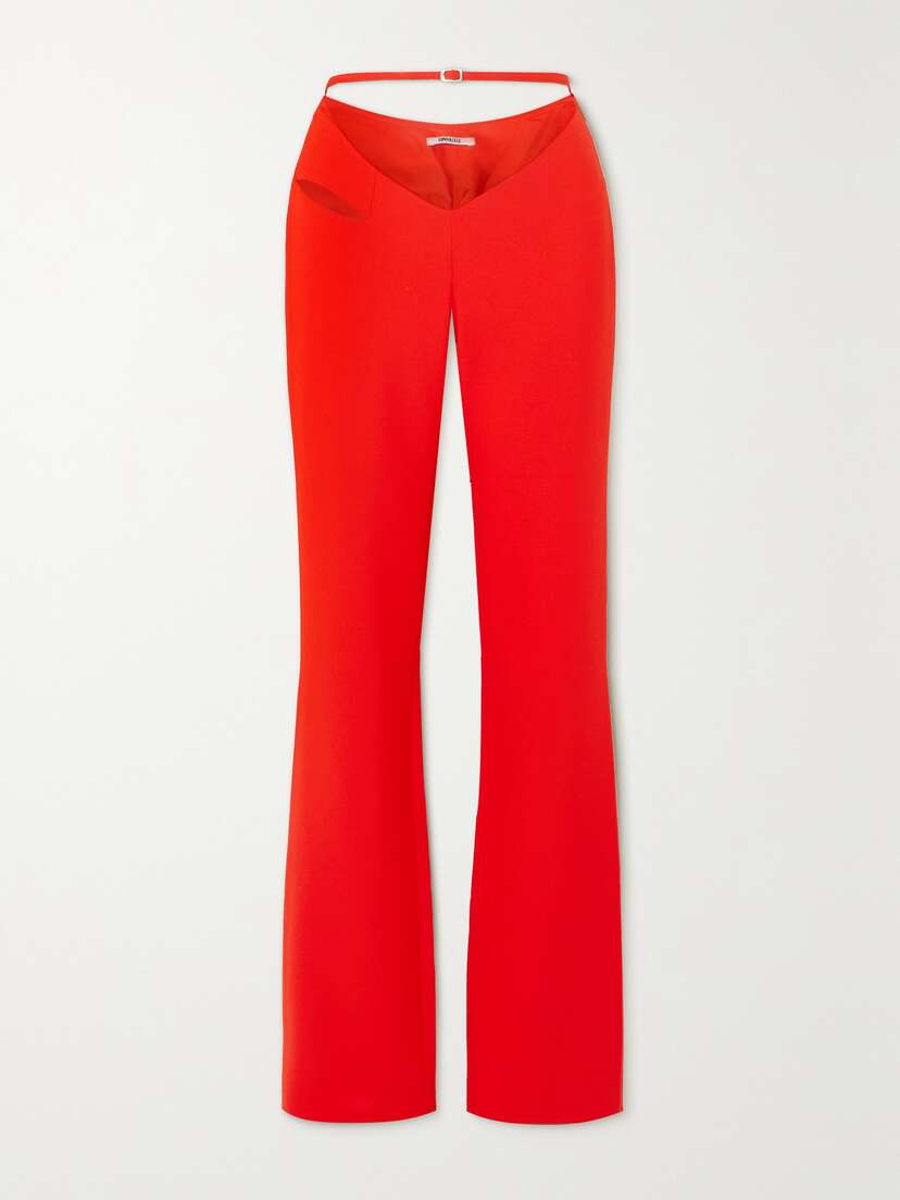 SUPRIYA LELE Cutout Woven Straight-leg Pants