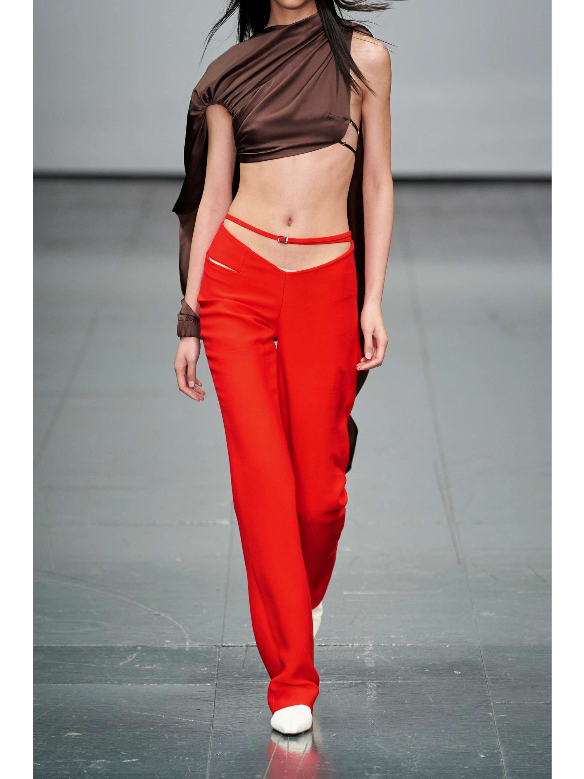 SUPRIYA LELE Cutout woven straight-leg pants