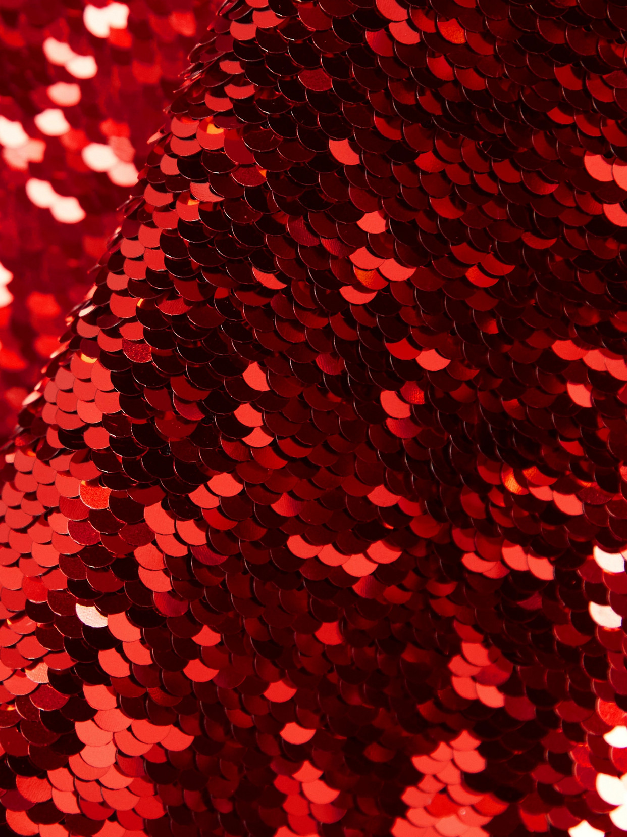 Jw Anderson Cutout Asymmetric Sequin Tank Top In Red