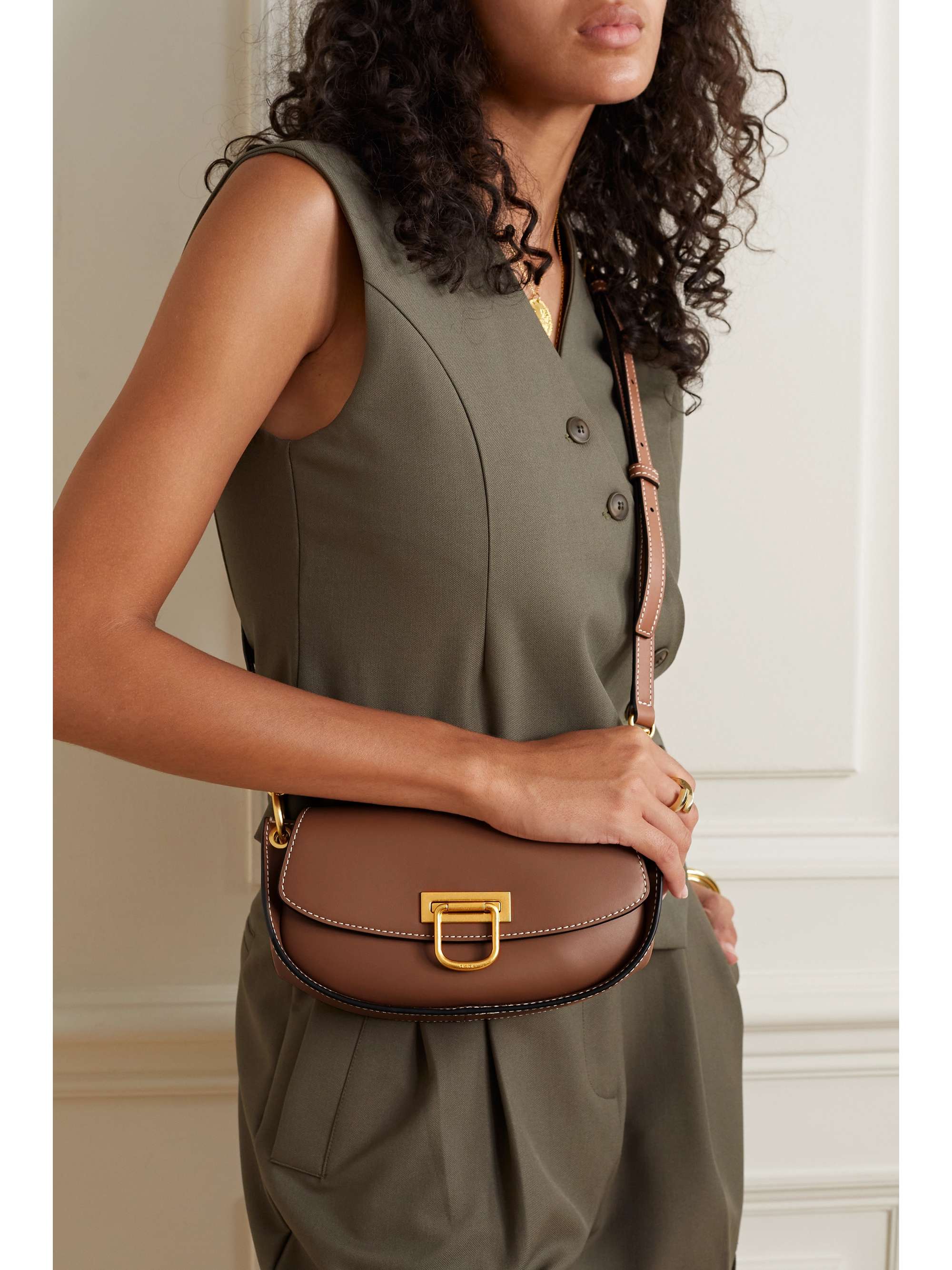 OROTON Colt small leather shoulder bag NETAPORTER