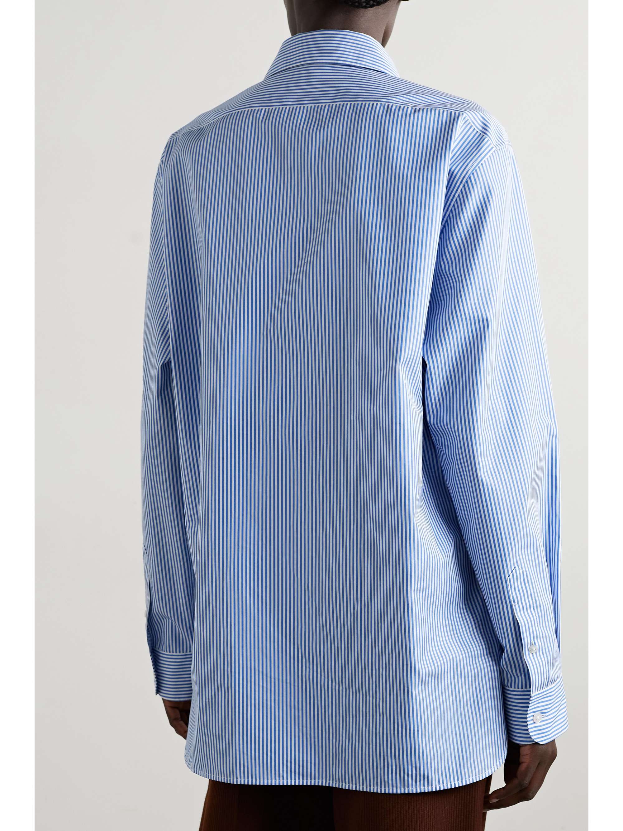 THE ROW Sisilia striped cotton-poplin shirt | NET-A-PORTER