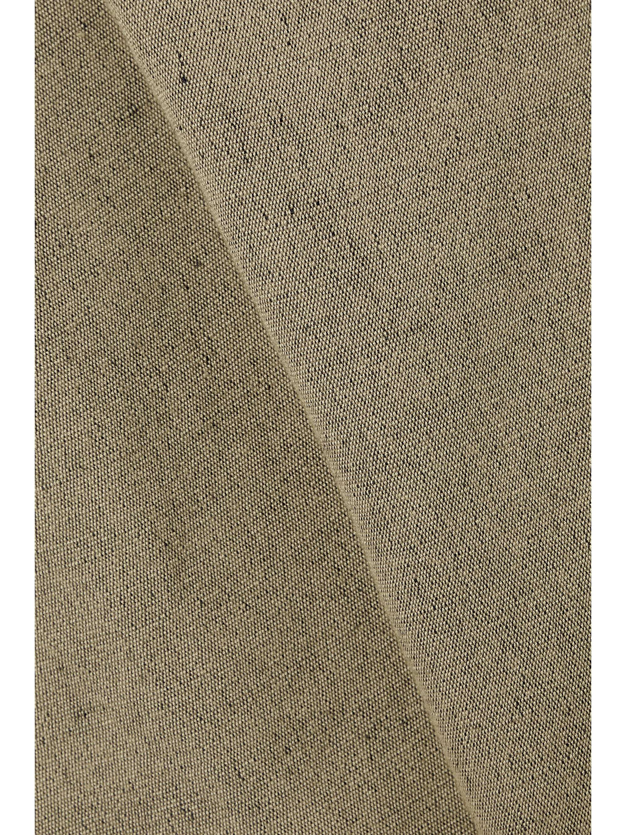 THE ROW Alma linen and cashmere-blend midi skirt