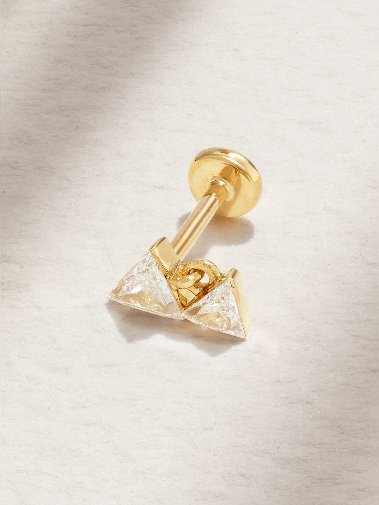 MARIA TASH - 18-karat Gold Diamond Single Earring - one size 22 Awaiting product image
