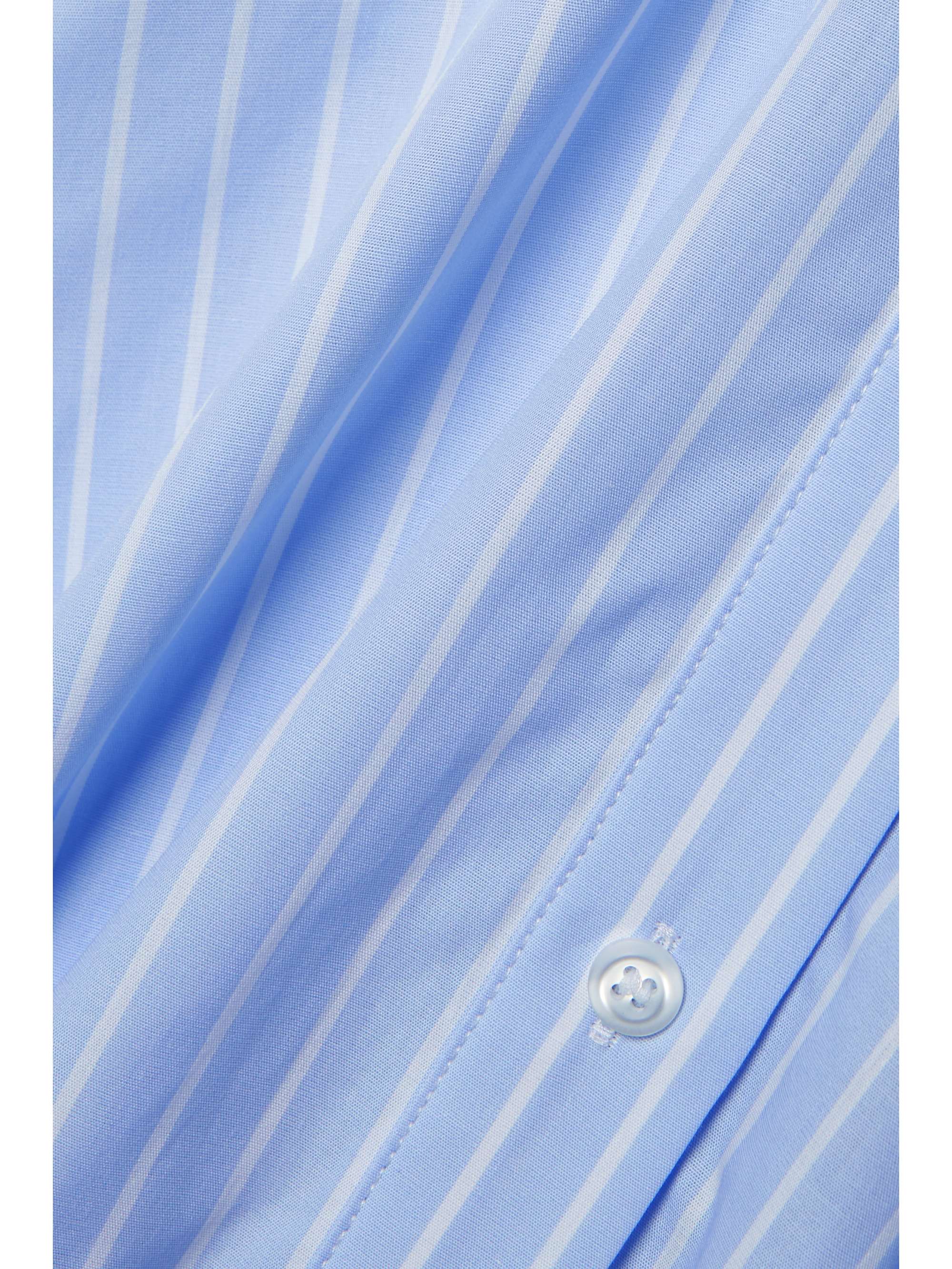 SIMONE ROCHA Convertible striped cotton-poplin shirt dress