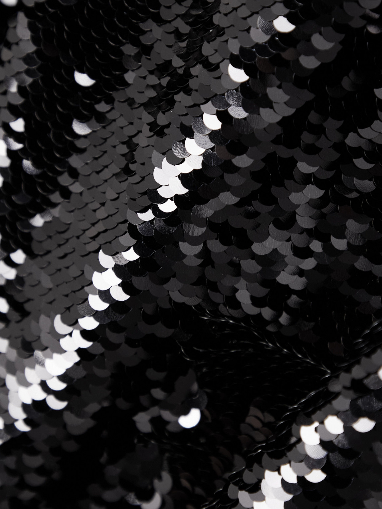 Jw Anderson Asymmetric Sequinned Mini Dress In Black