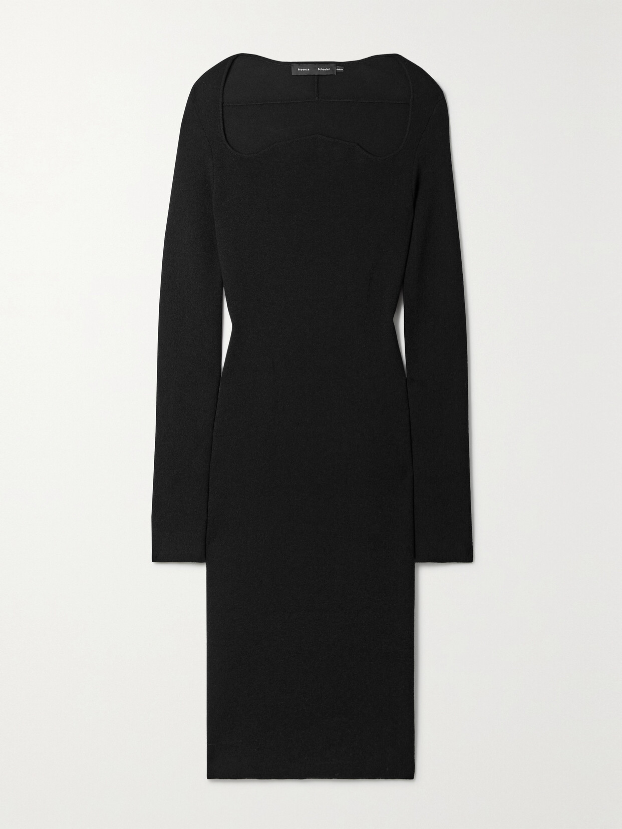 Proenza Schouler Textured Knit Dress In Black