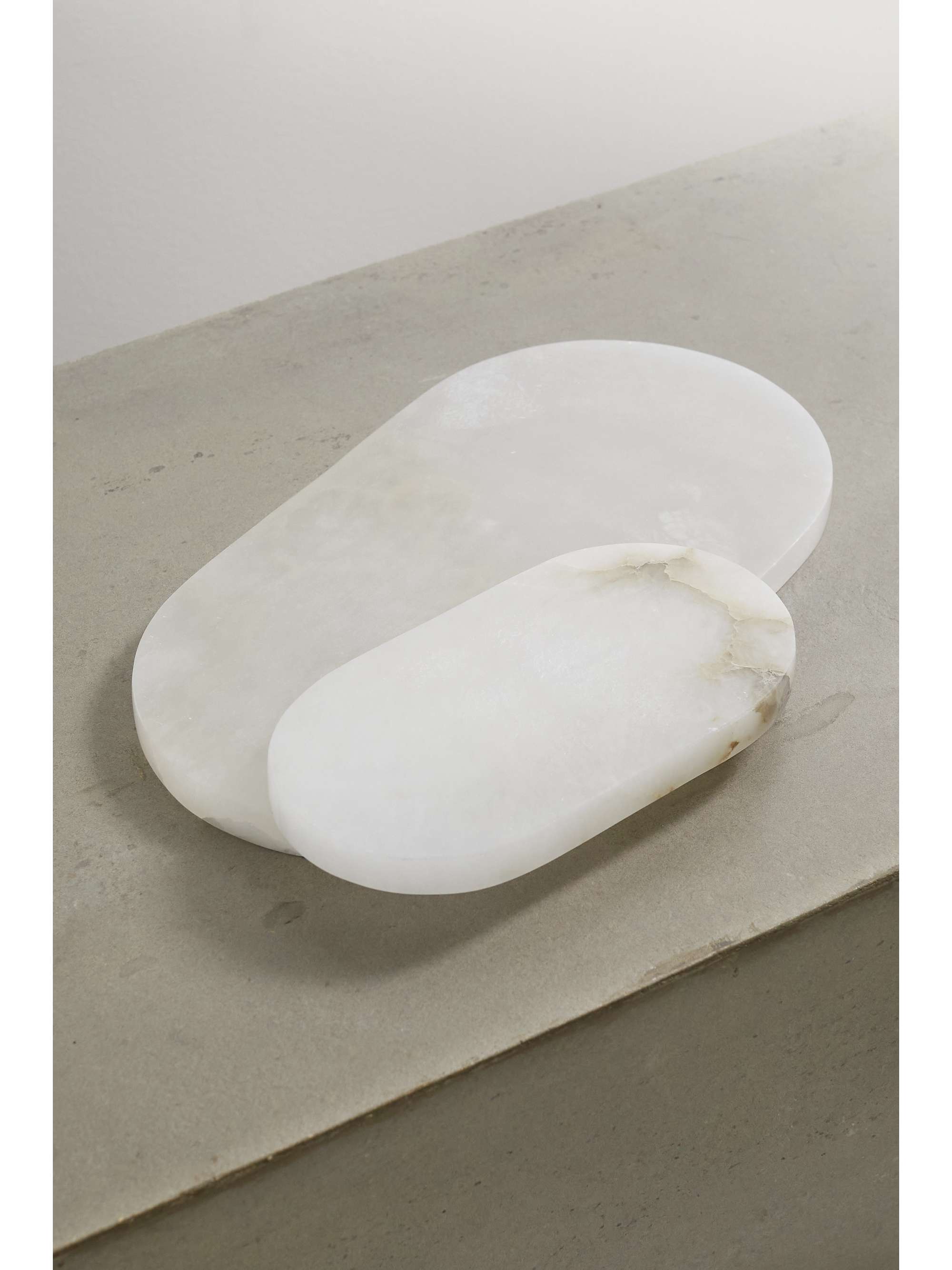 SOHO HOME Emlyn set of two alabaster serving boards