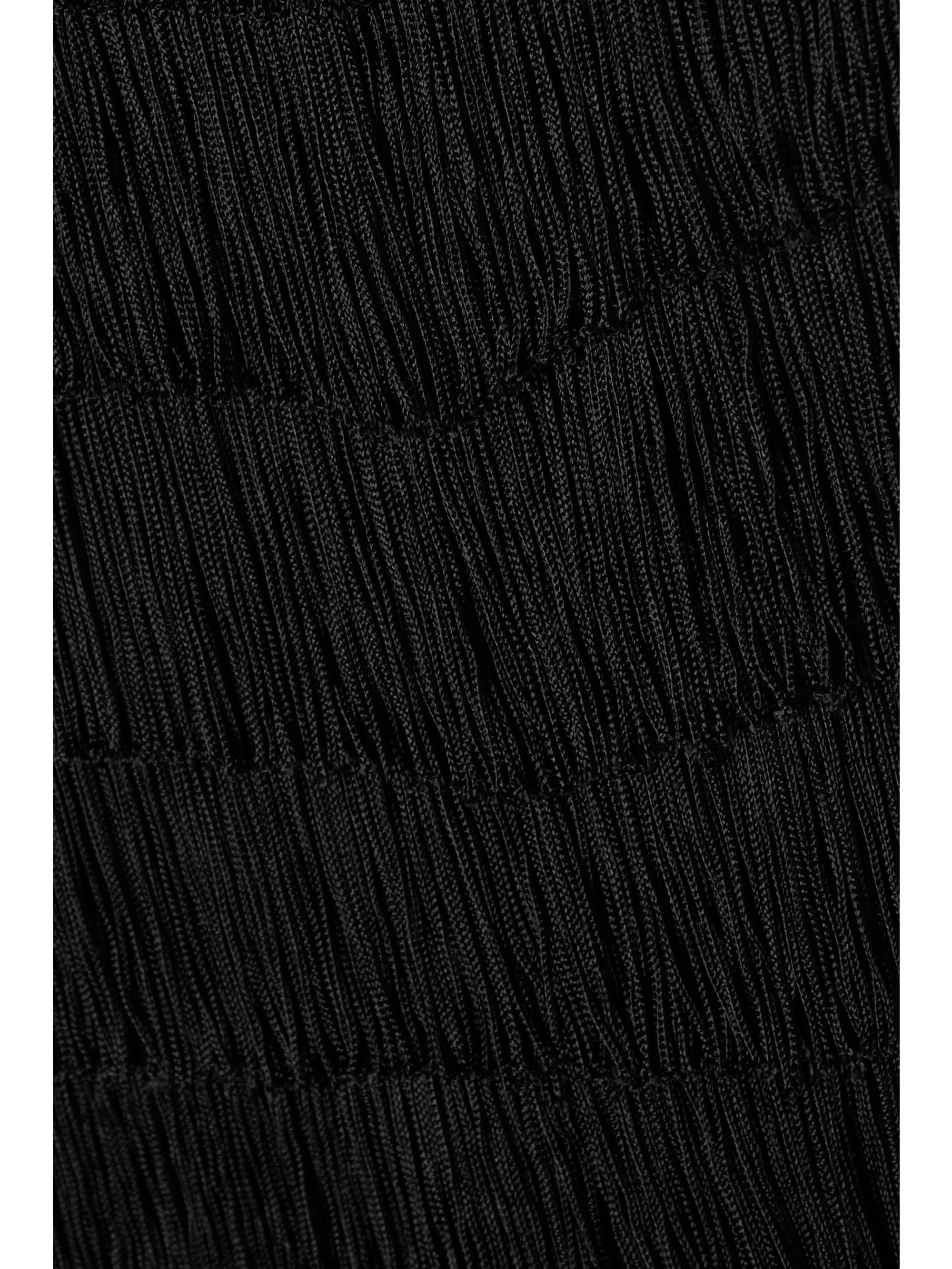 NORMA KAMALI Strapless fringed stretch-jersey mini dress