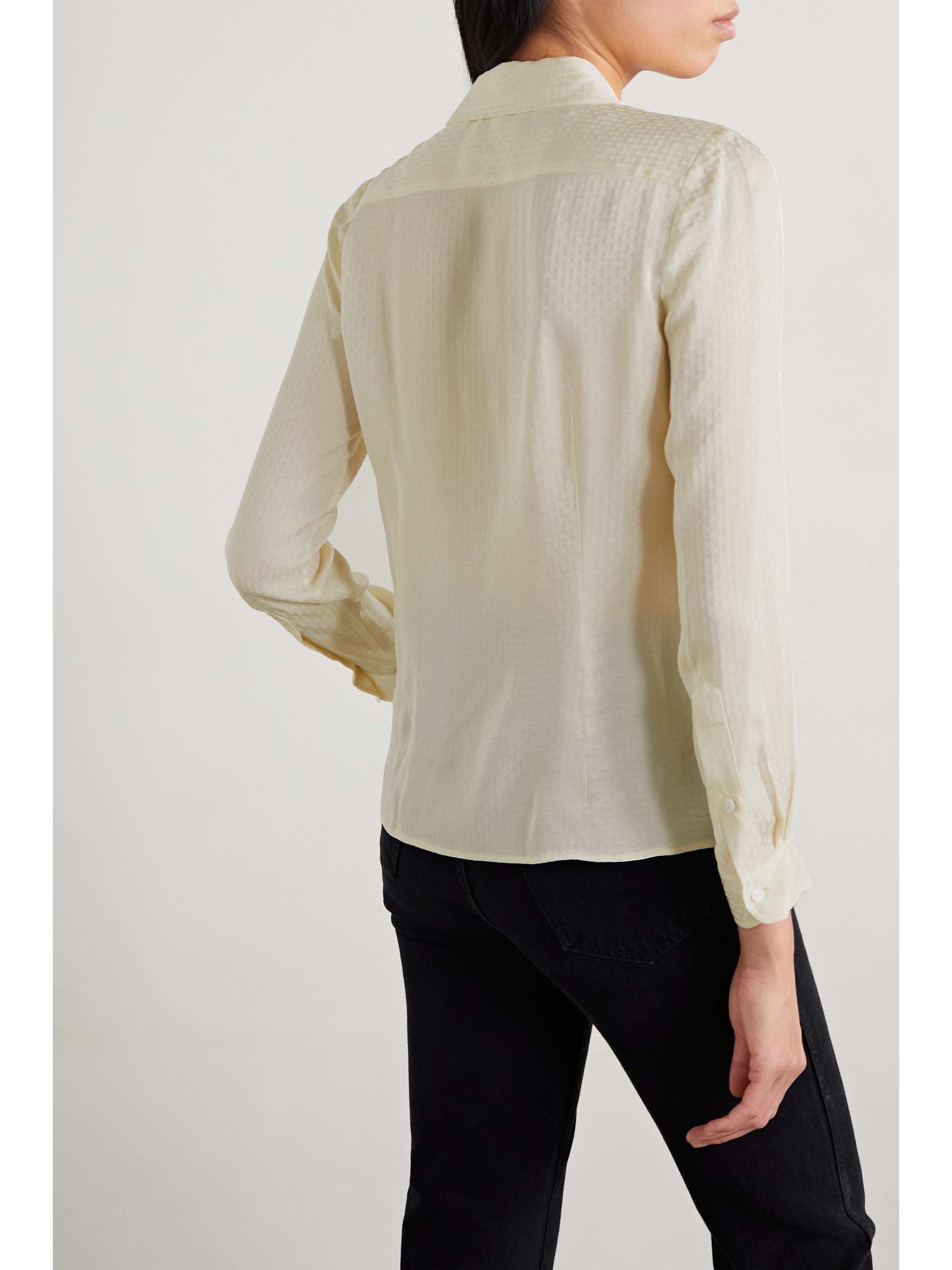 IRIS CUT JACQUARD LONG SHIRT