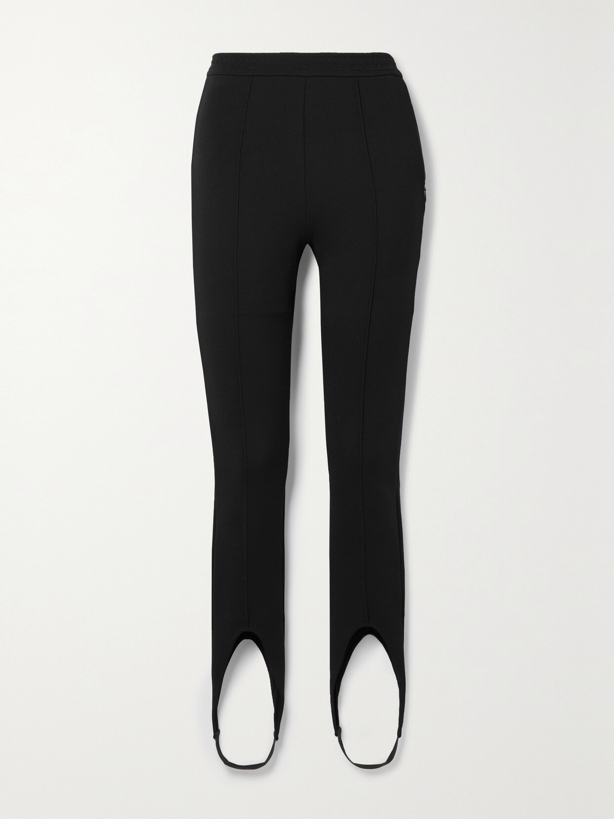 Saint Laurent Black Stretch-twill Stirrup Leggings In New