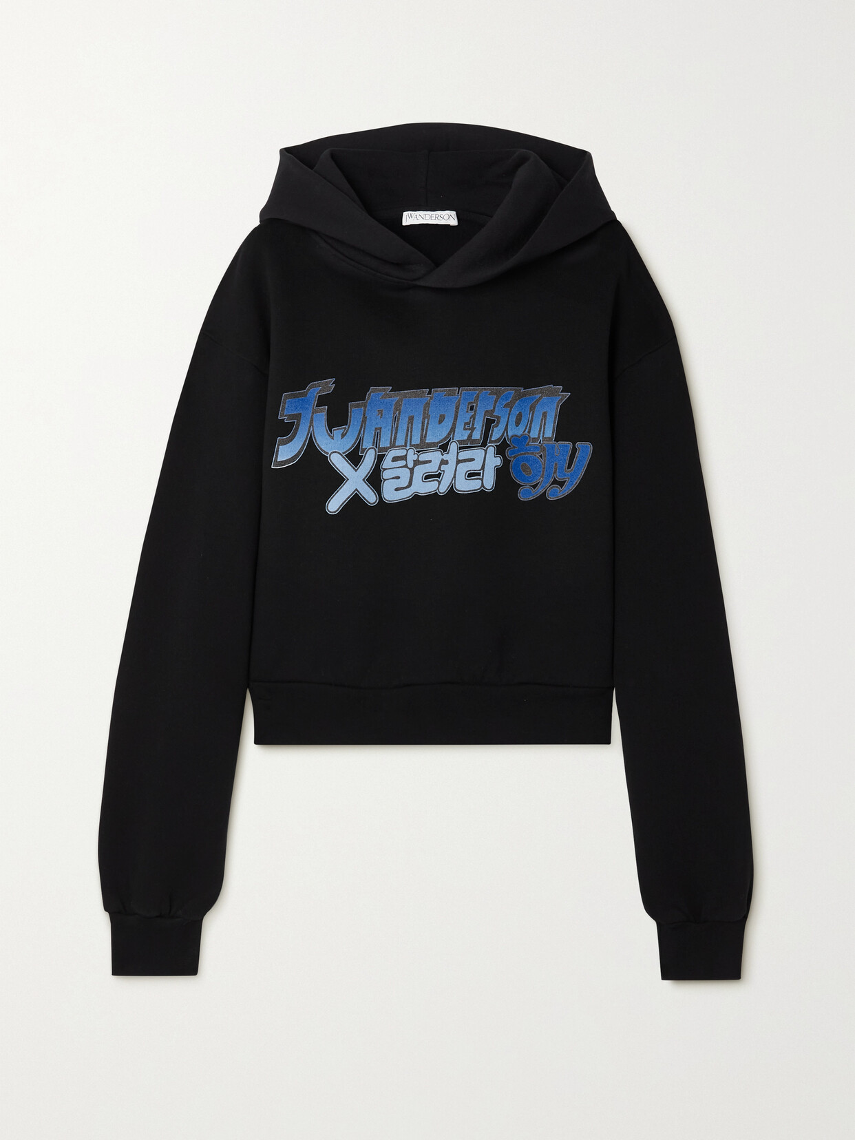 Jw Anderson J.w. Anderson Black Cotton X Run Hany Sweatshirt
