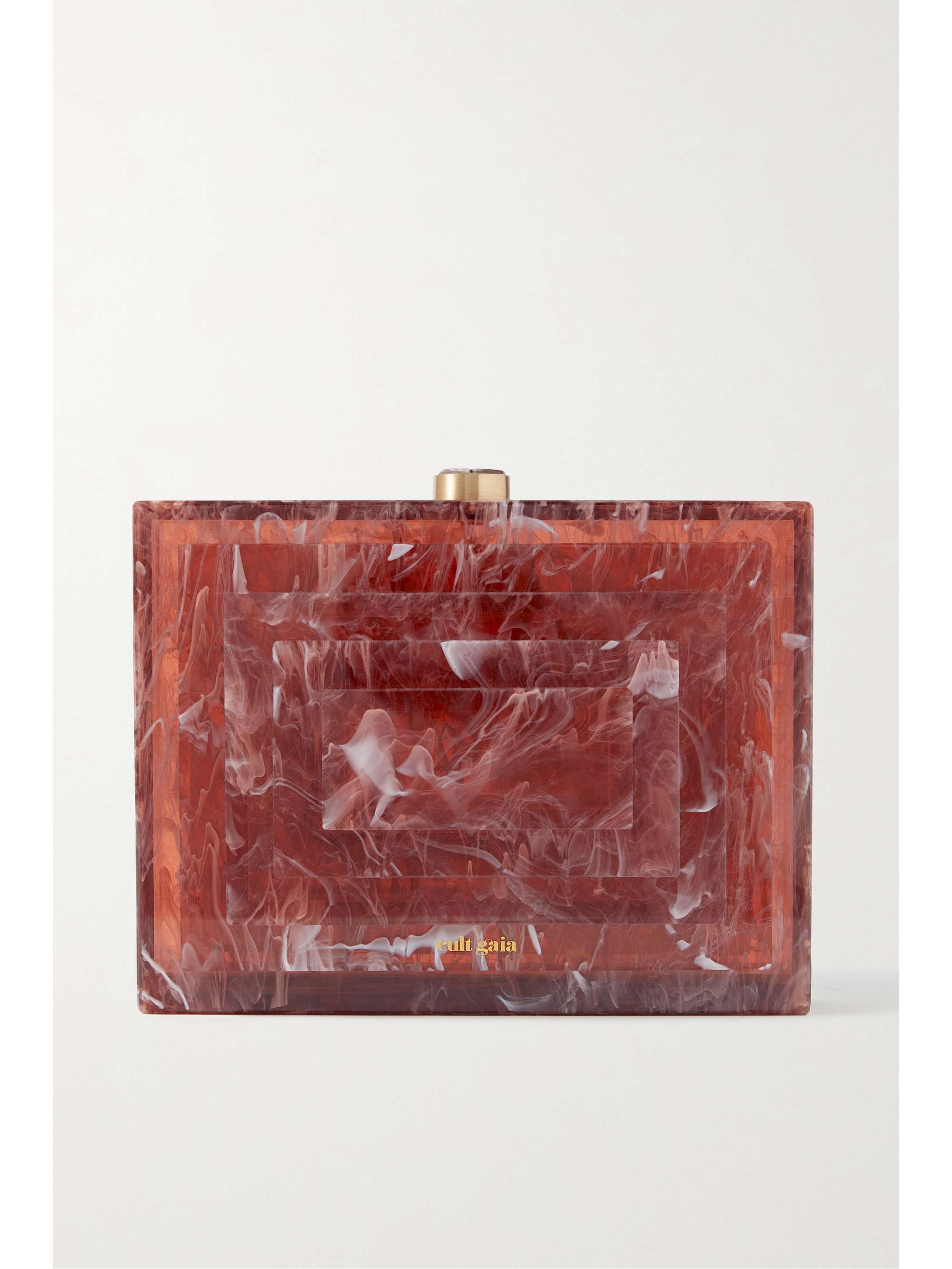cult gaia logan acrylic clutch