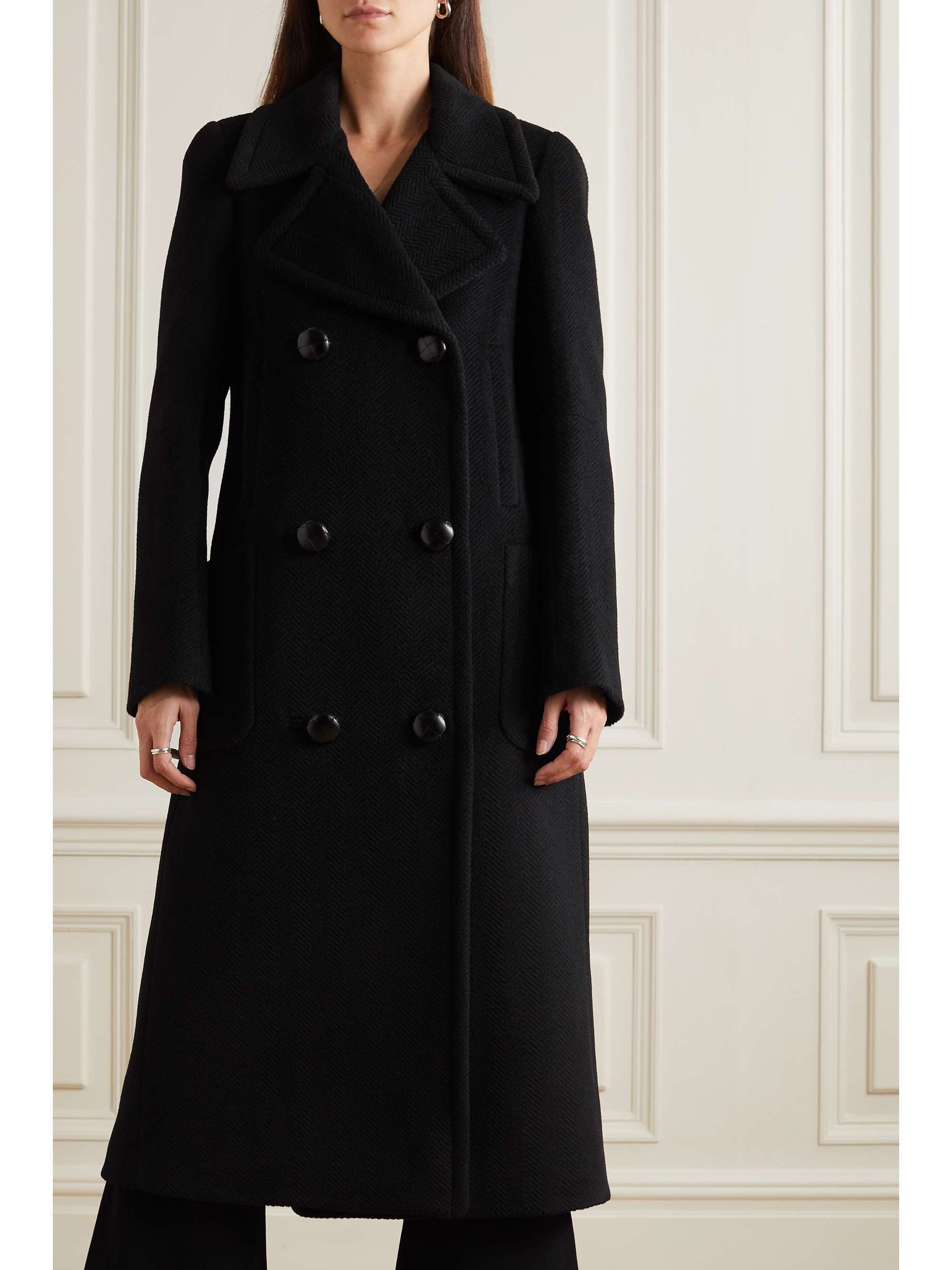 STELLA MCCARTNEY Doublebreasted wooltwill coat NETAPORTER