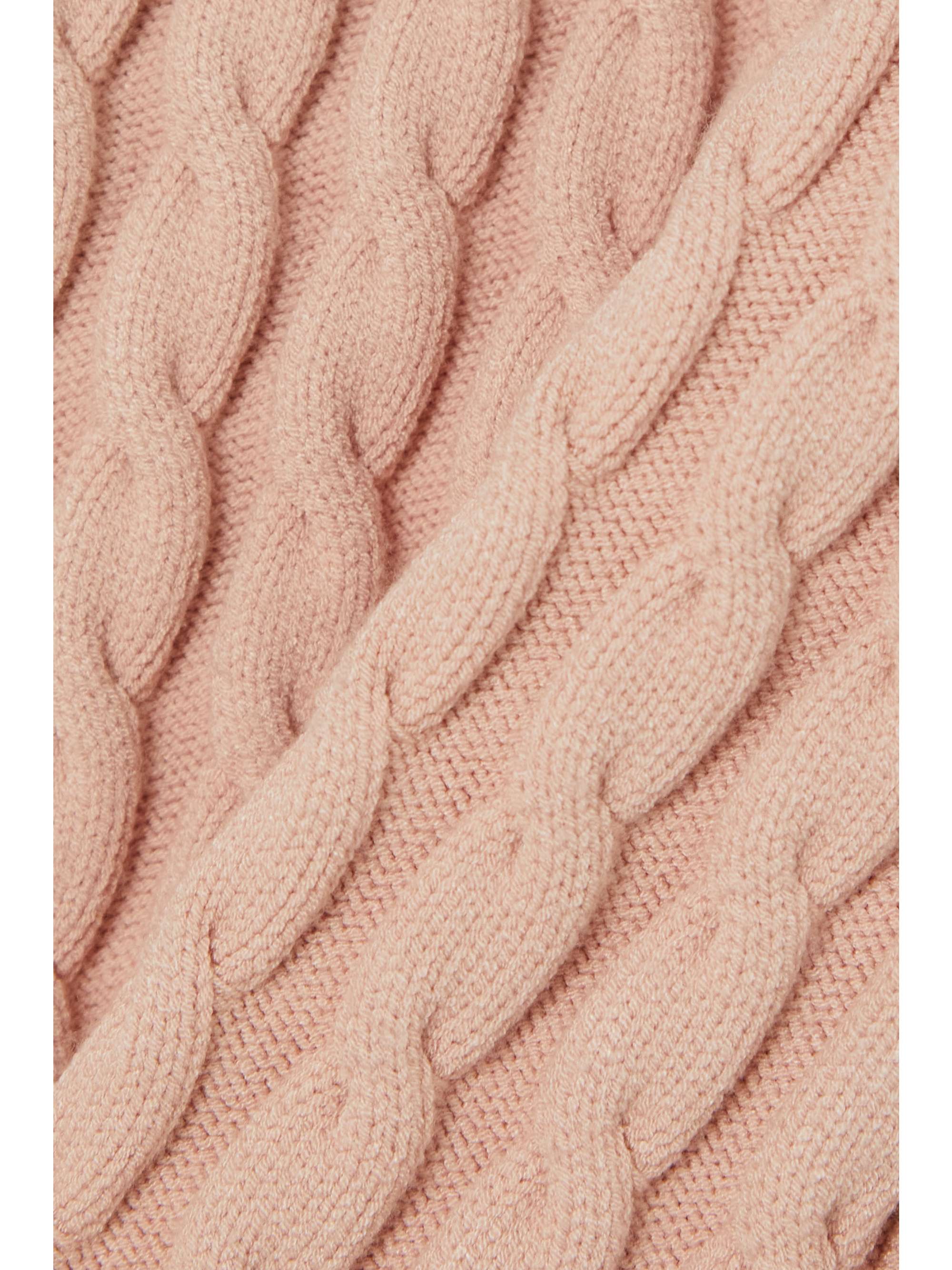 SIMONE ROCHA Rückenfreier Body mit Zopfstrickmuster und Verzierungen
