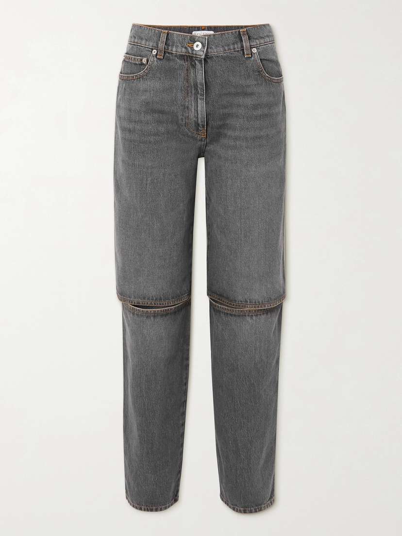 JW Anderson Cutout High-rise Straight-leg Jeans