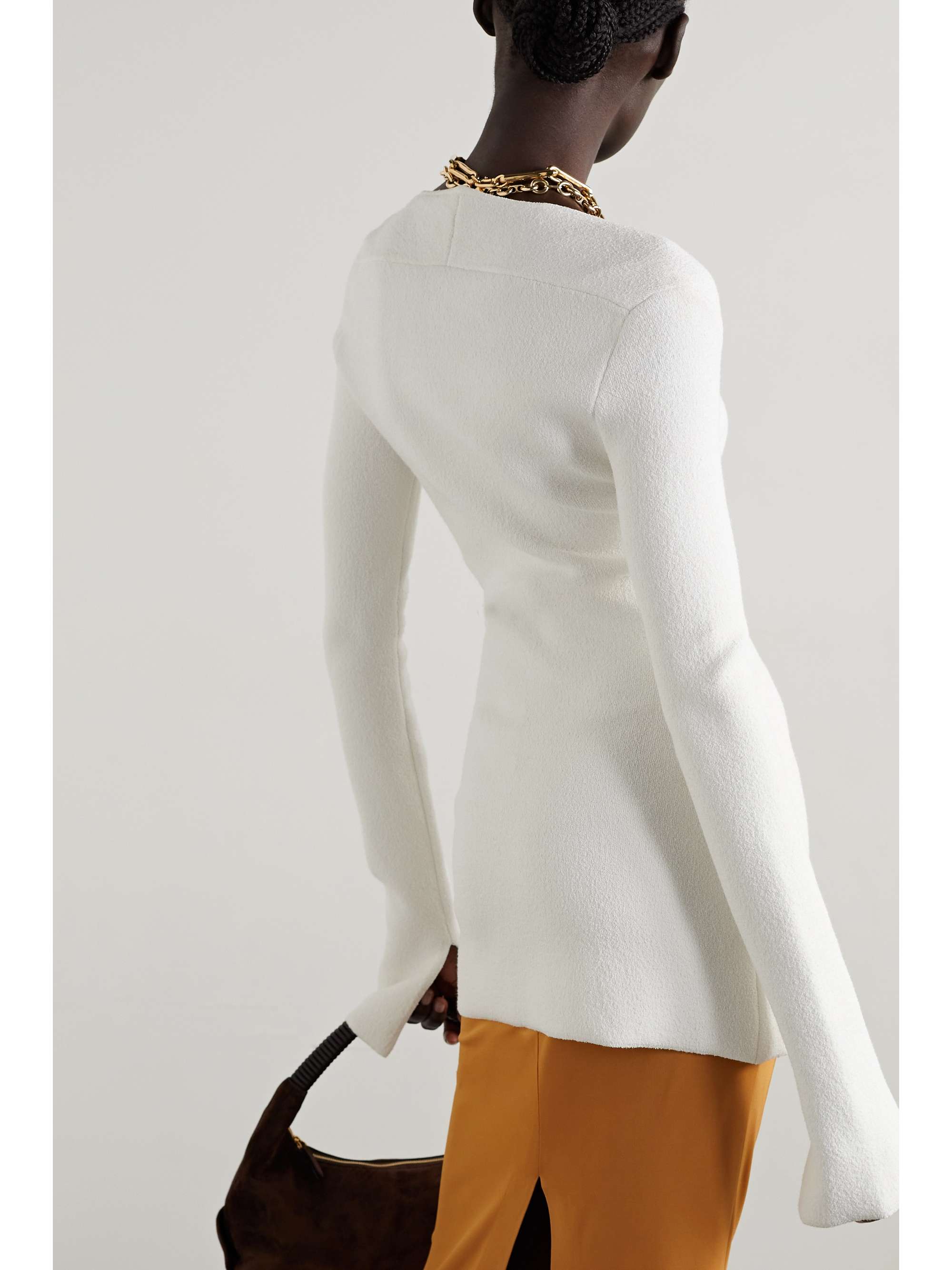 PROENZA SCHOULER Bouclé-knit sweater | NET-A-PORTER